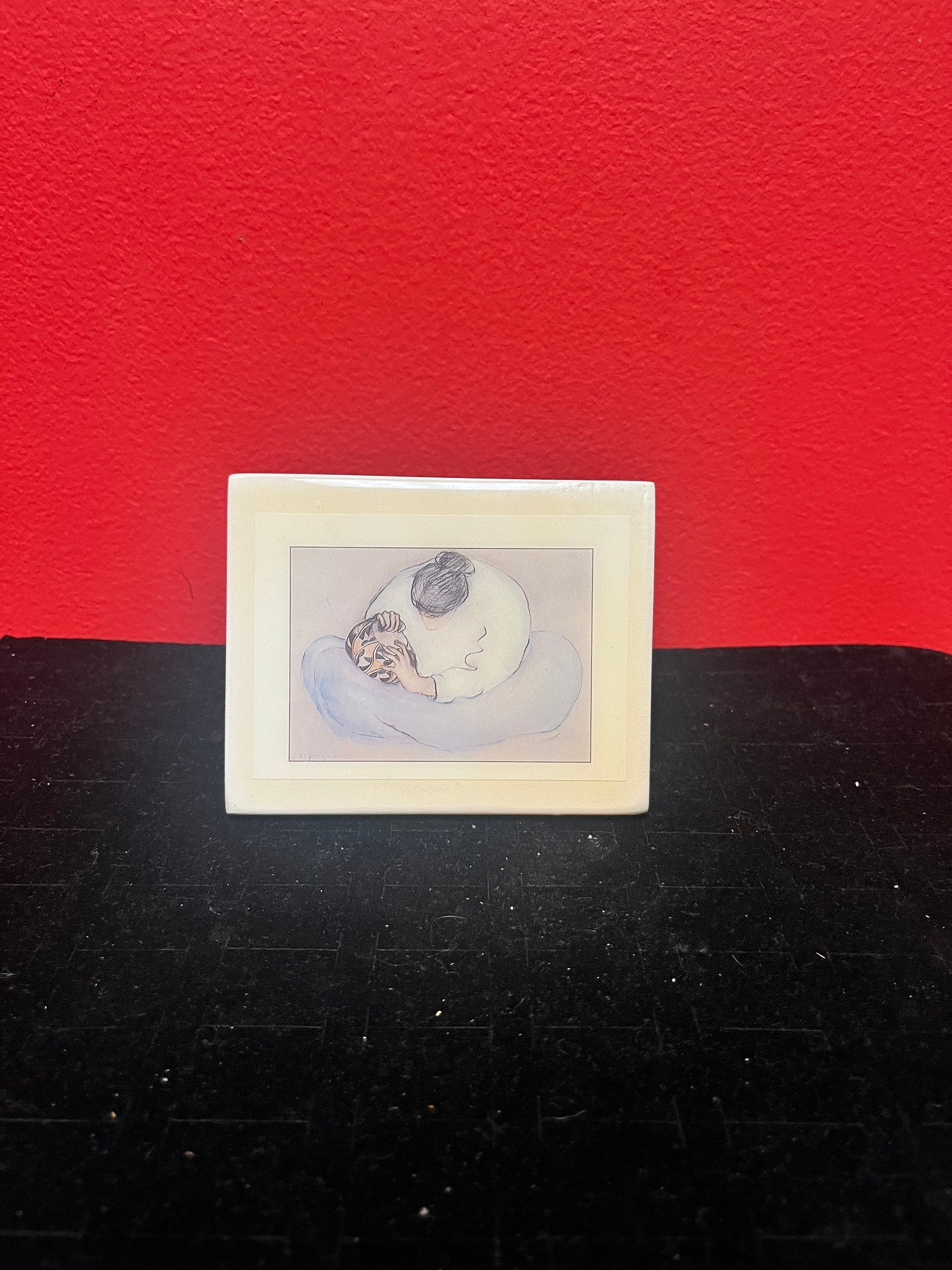 Superb 4.5 x 3.5 vintage, Navajo, pottery picture of a Navajo Potter  authentic cool piece