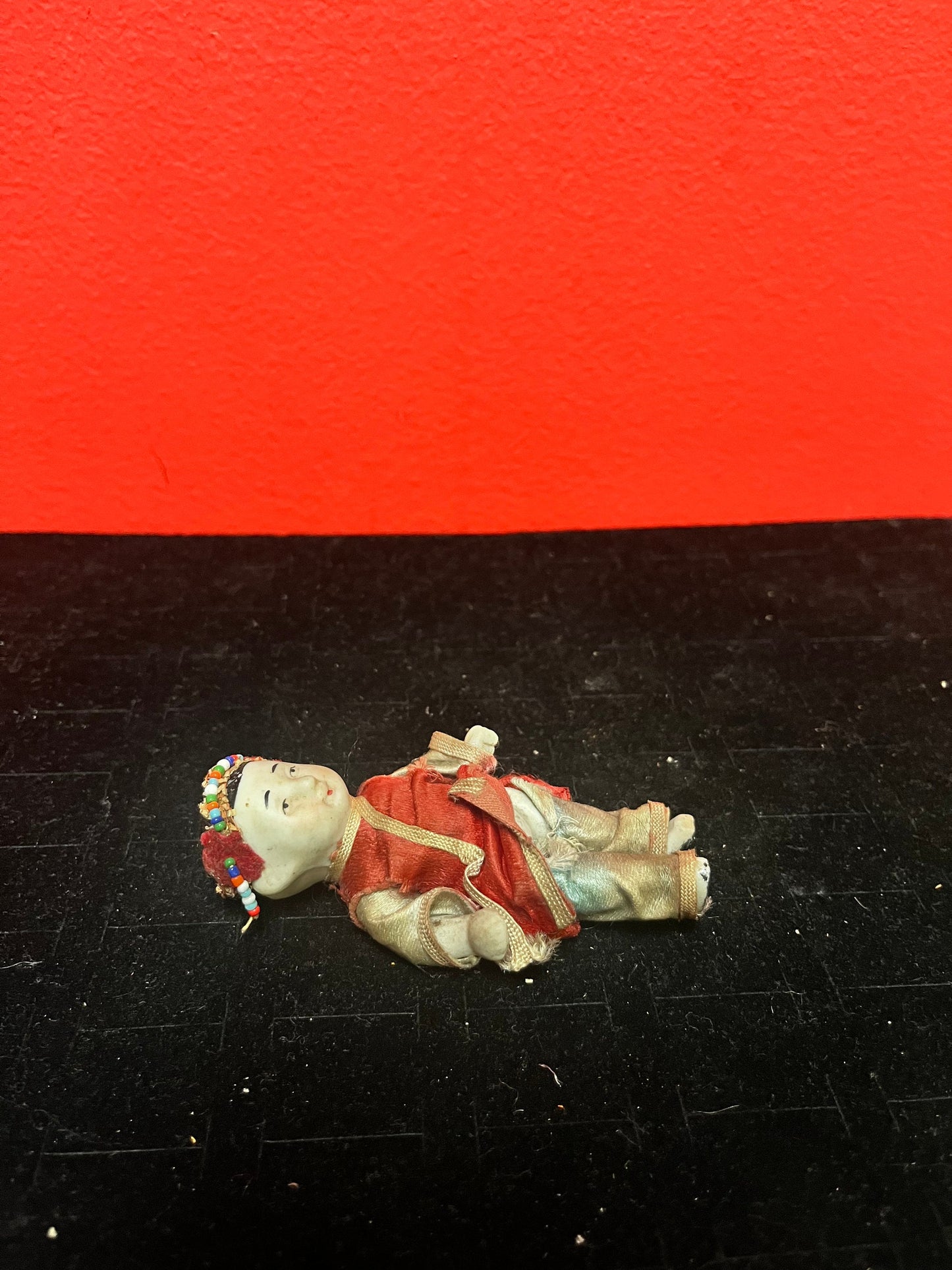 Lovely antique Chinese bisque doll with original clothing very good condition for age wow