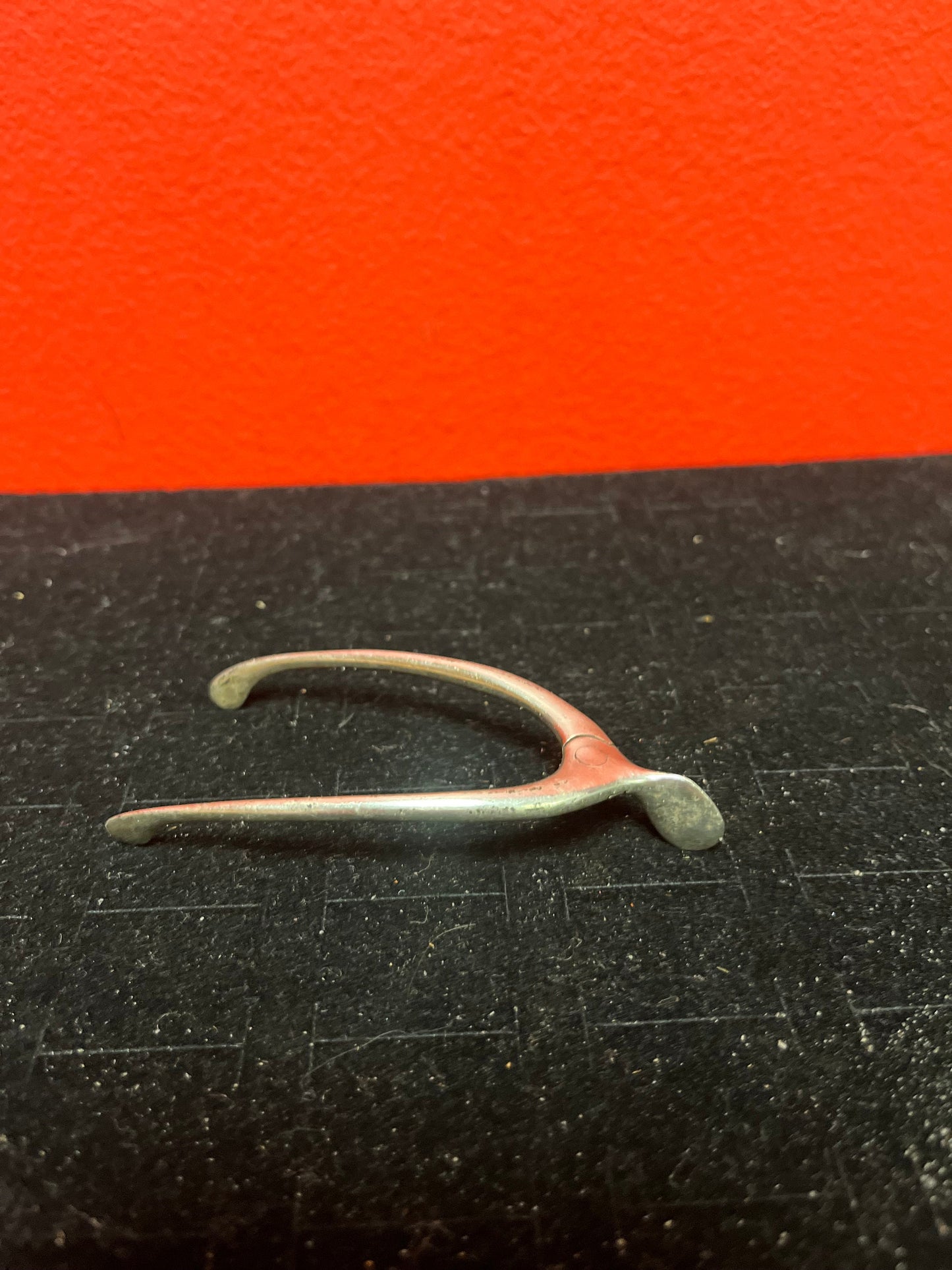 Lovely 3.5 inch long antique sterling silver wishbone sugar nips / tongs Unusual and a fabulous gift