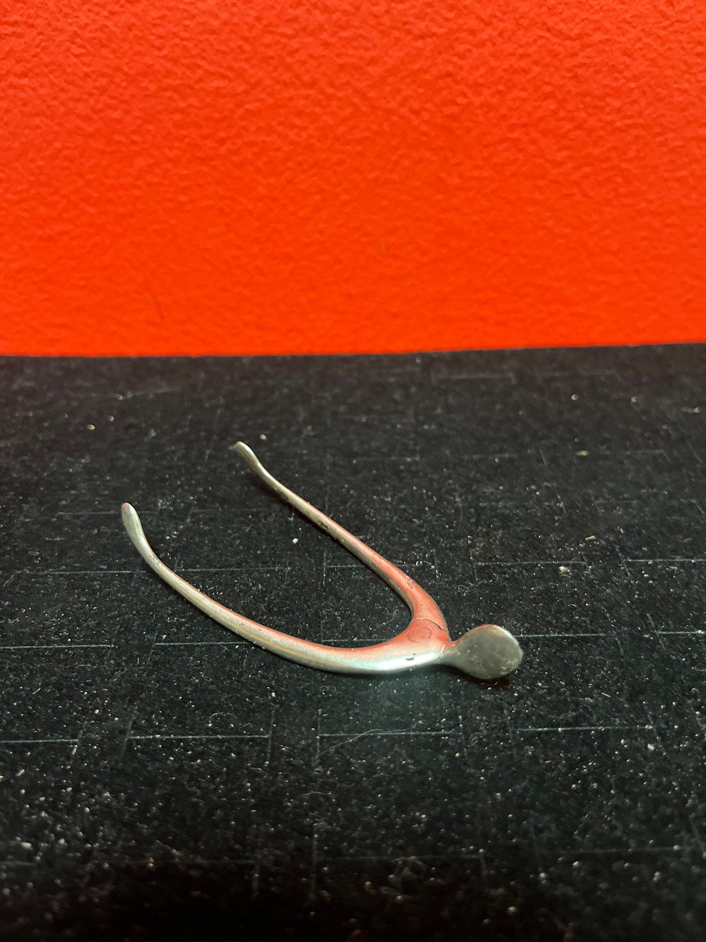 Lovely 3.5 inch long antique sterling silver wishbone sugar nips / tongs Unusual and a fabulous gift