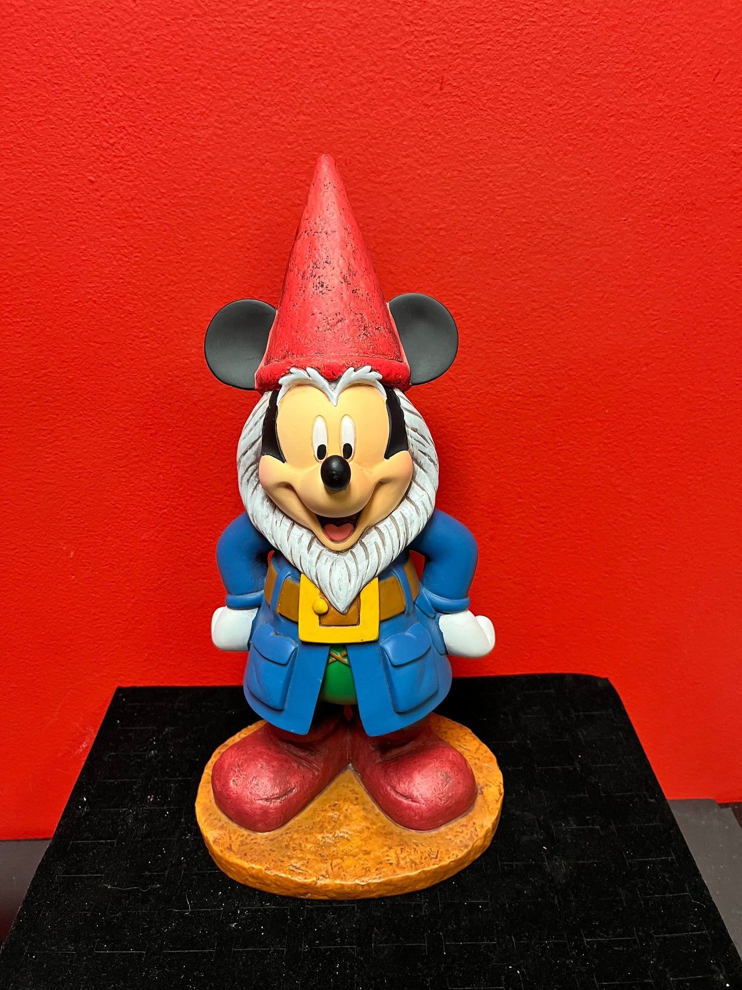 A Magical 14 x 6 authentic Disney Mickey Mouse gnome perfect condition Disney Mickey gnome -