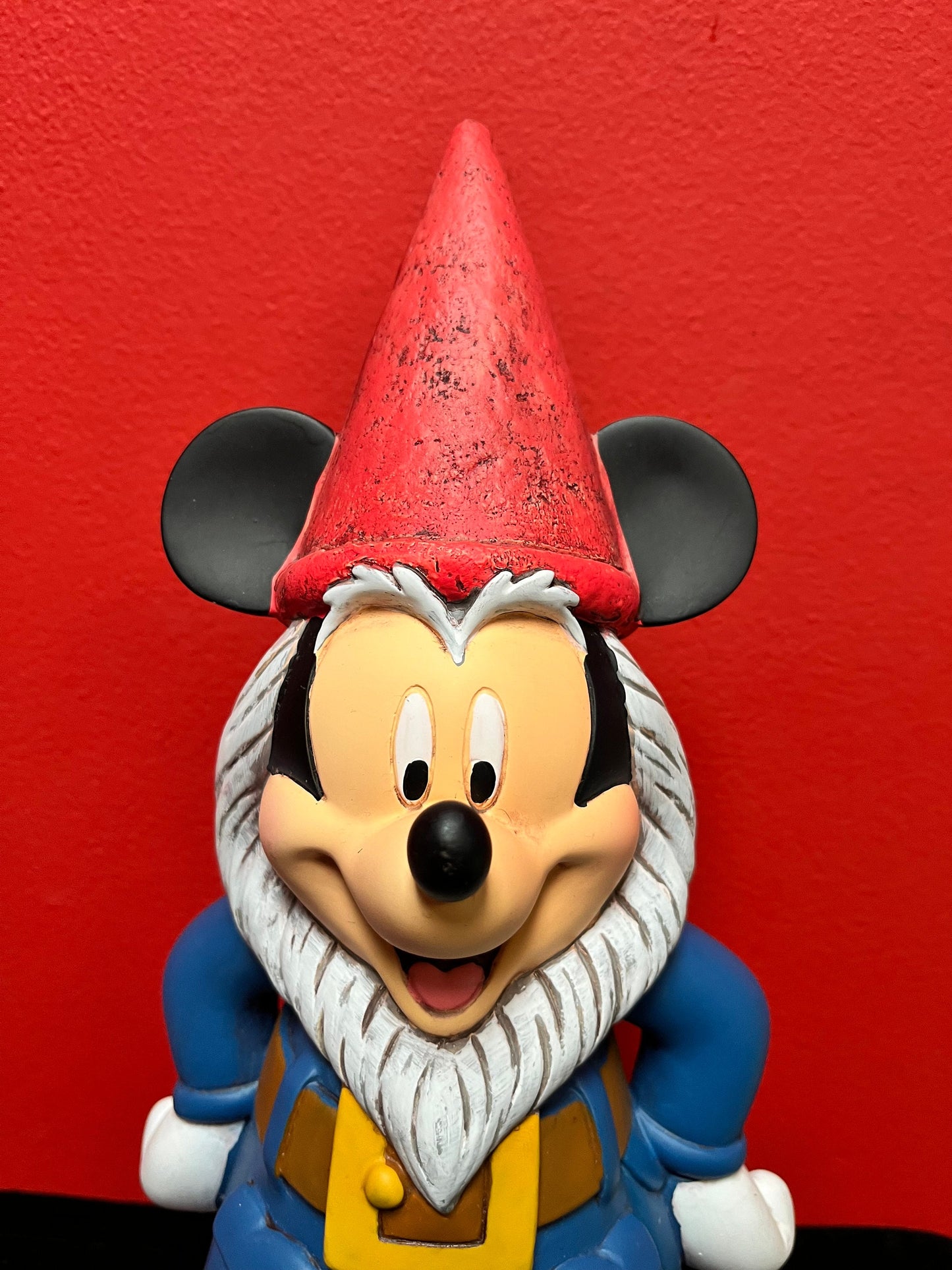 A Magical 14 x 6 authentic Disney Mickey Mouse gnome perfect condition Disney Mickey gnome -