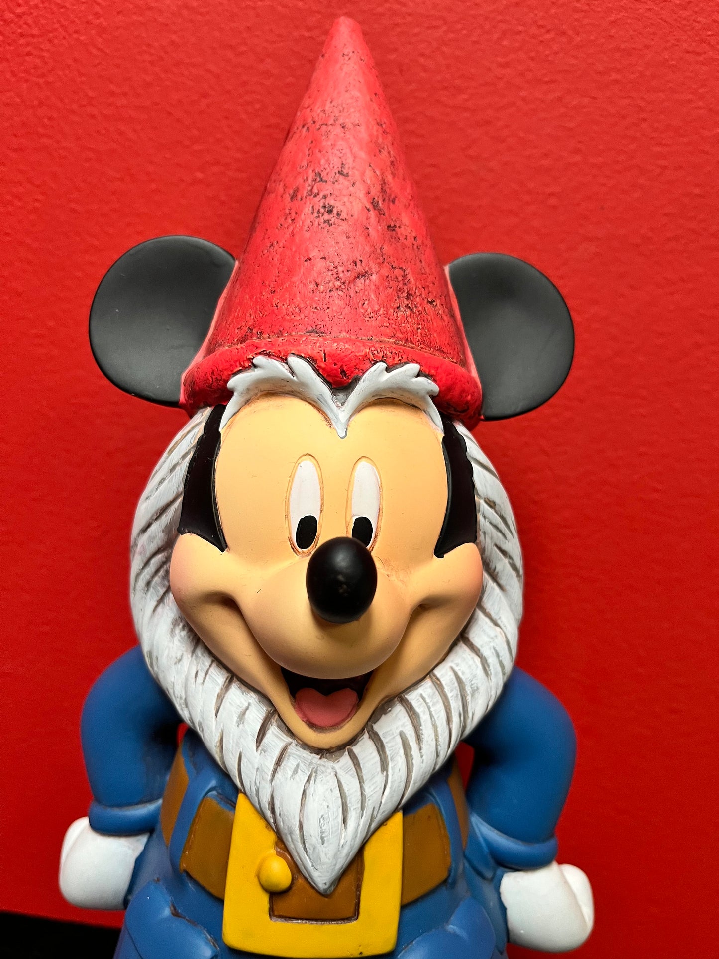 A Magical 14 x 6 authentic Disney Mickey Mouse gnome perfect condition Disney Mickey gnome -
