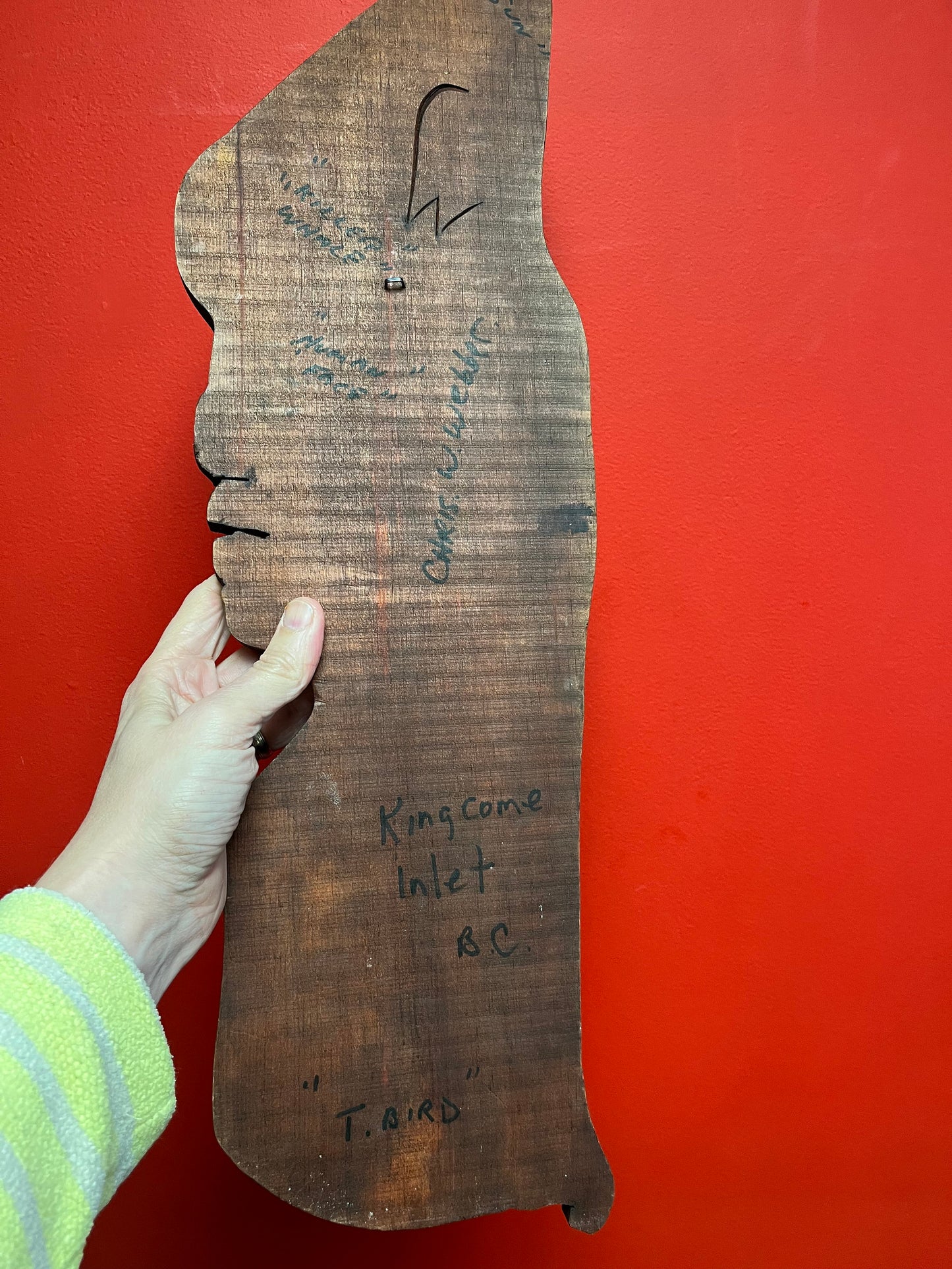 Fantastic 24 inches long indigenous first nations northwest coast transformation plaque by Chris W Webber   great detail