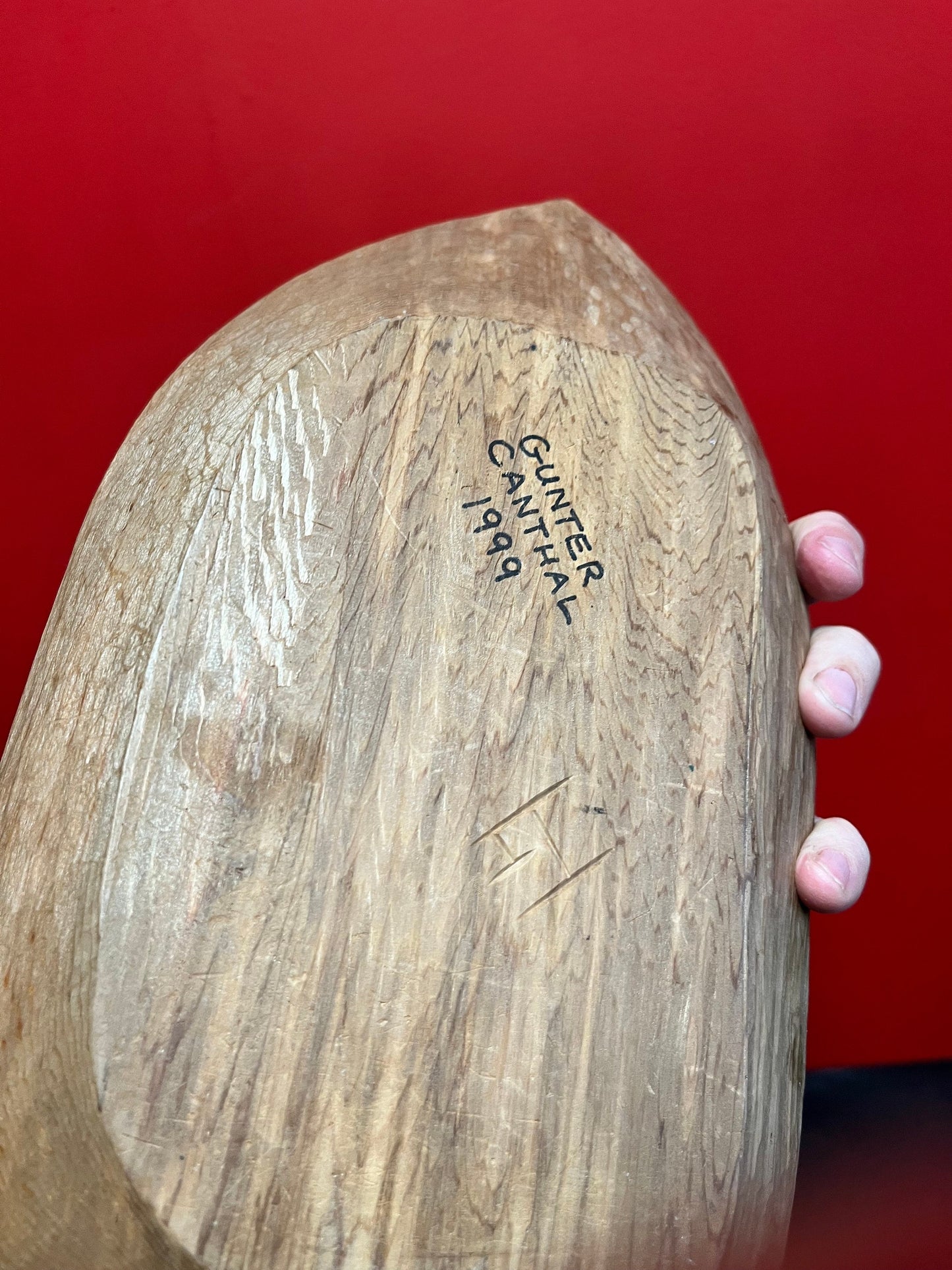 Stunning 16 inch long, signed indigenous, first nations northwest coast halibut feast bowl — great imagery and detail