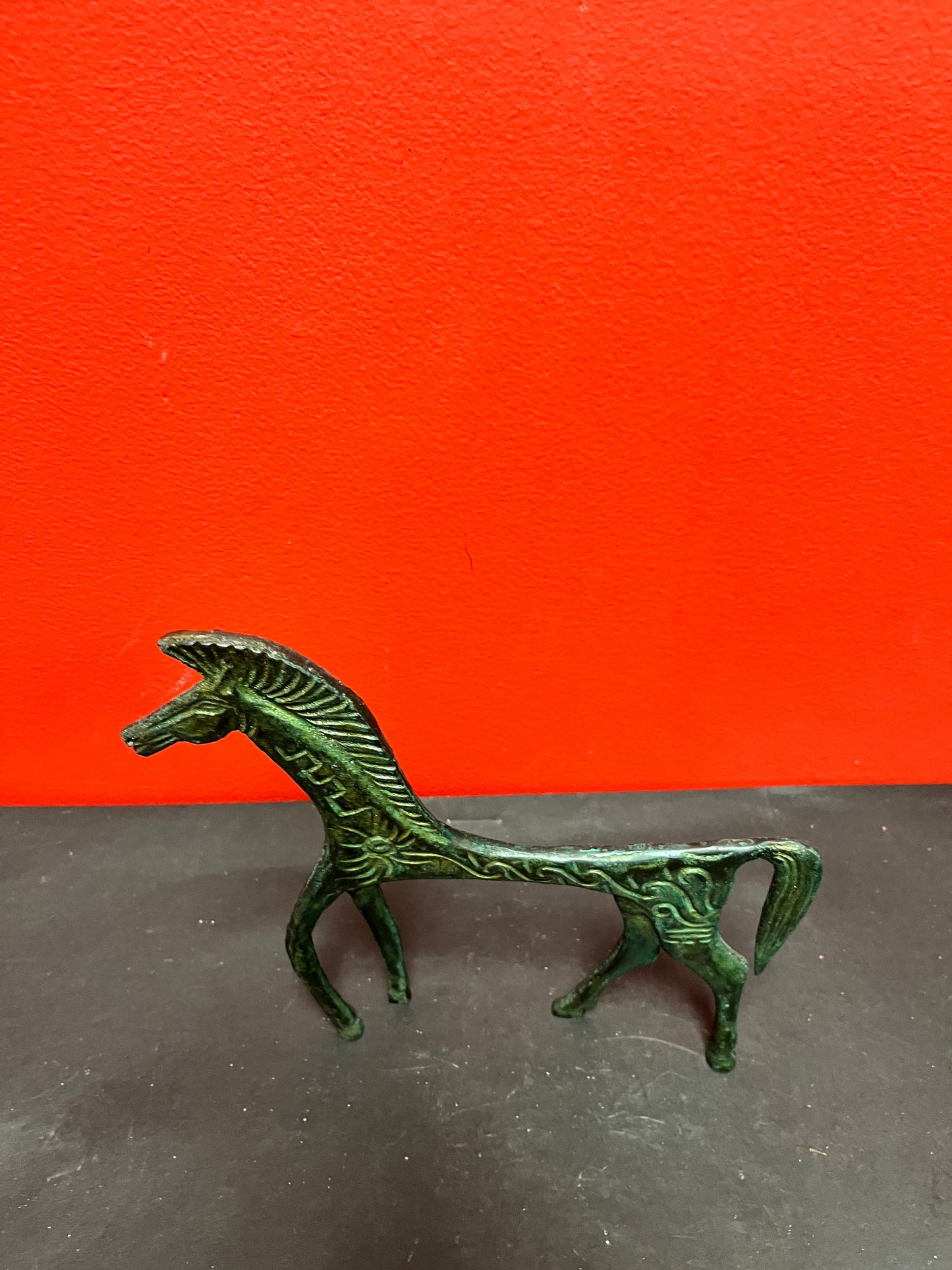 A  Lovely 9 inch high bronze MCM Horse - Mid century bronze beauty  Great gift