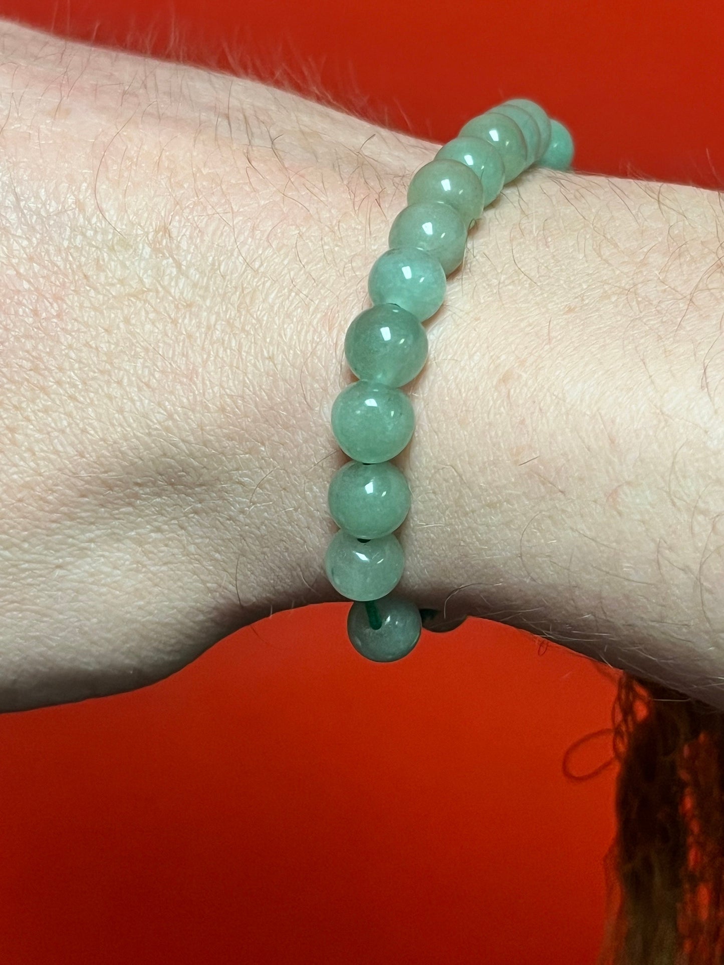 Fabulous antique Chinese 8 inch long adjustable jade bracelet really wonderful colour