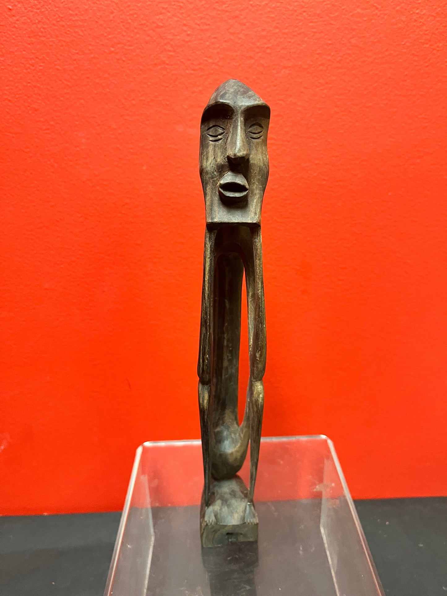 Lovely African 11 inch high stylized statue wooden older beauty perfect condition