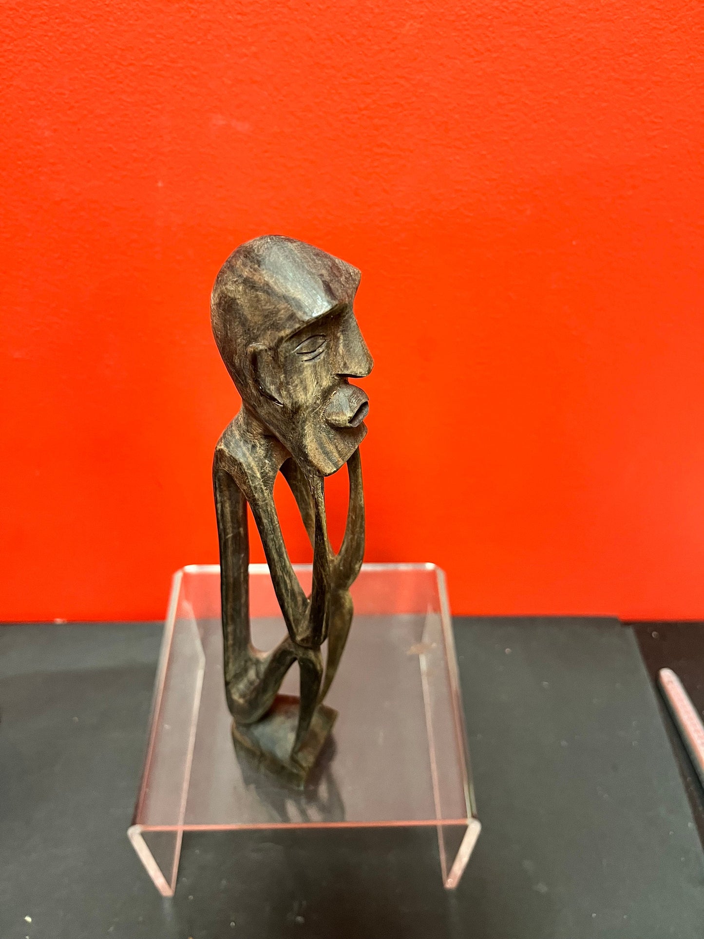 Lovely African 11 inch high stylized statue wooden older beauty perfect condition