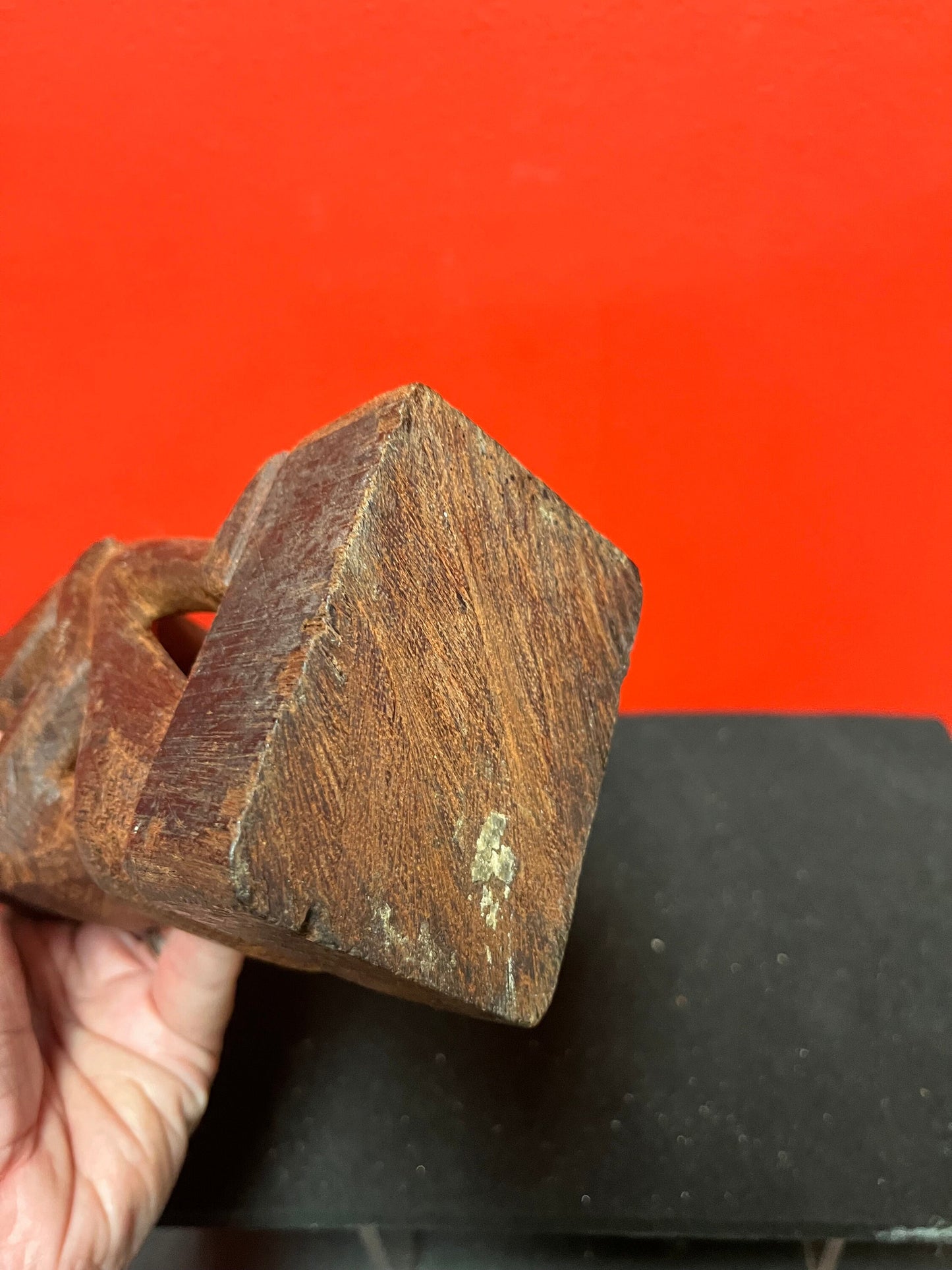 11 inch high antique Easter island statue wooden with wonderful patina museum quality