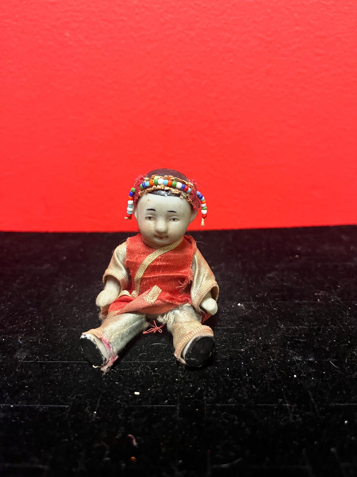 Lovely antique Chinese bisque doll with original clothing very good condition for age wow