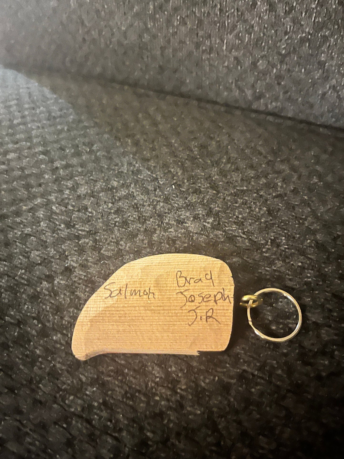 4 inch Indigenous First Nations pacific northwest coast salmon keychain carved and painted by Brad Joseph jr great gift good value