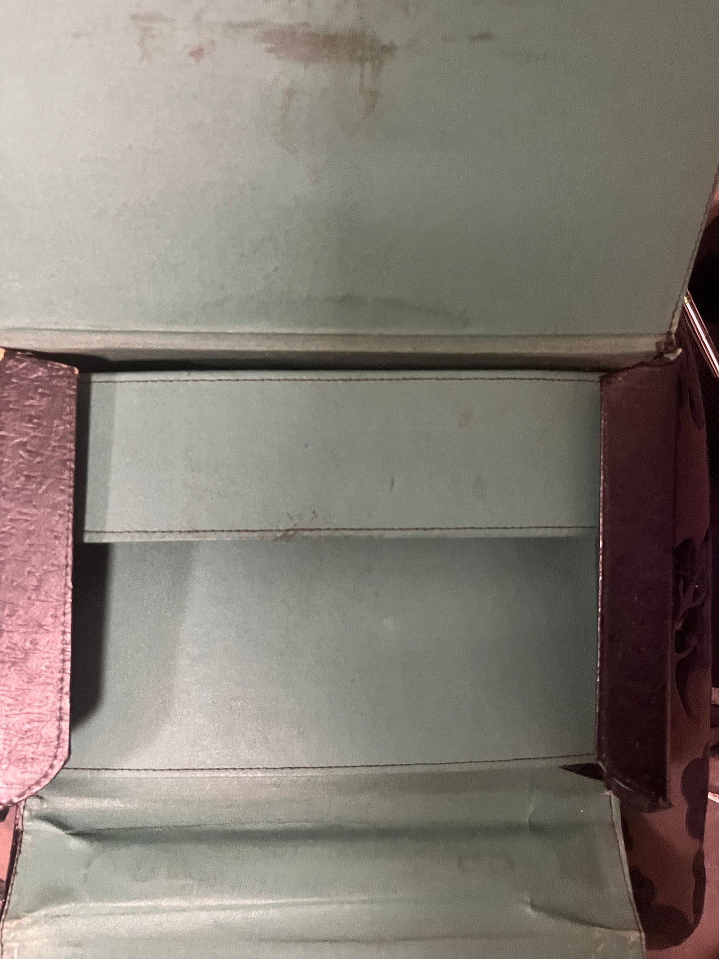 12 x 10 inch English leather small satchel bag  unique and cool