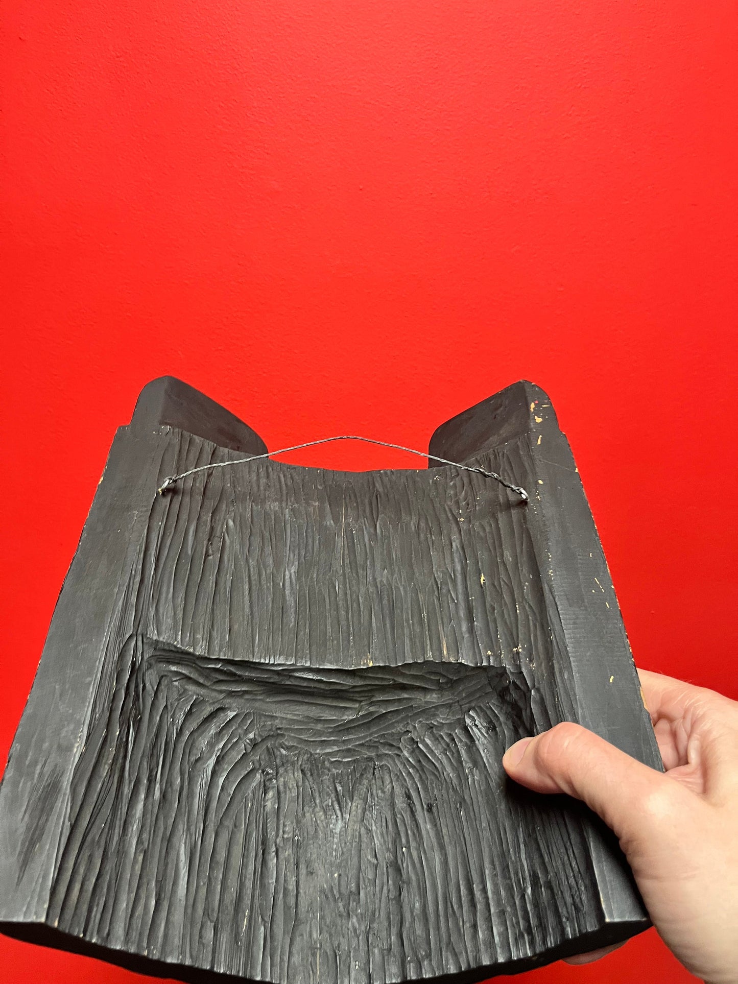 Fabulous 12 x 10 wide indigenous, first nations, Pacific Northwest coast, older polychrome painted beaver mask   ready to hang - wow