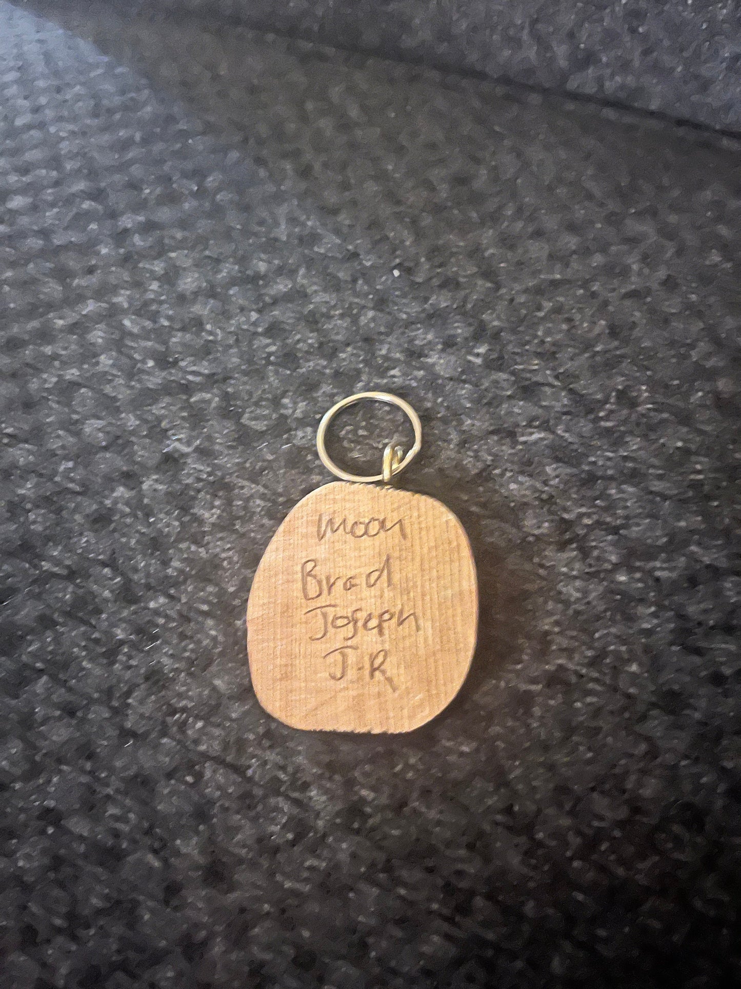 4 inch Indigenous First Nations pacific northwest coast moon keychain carved and painted by Brad Joseph jr great gift good value