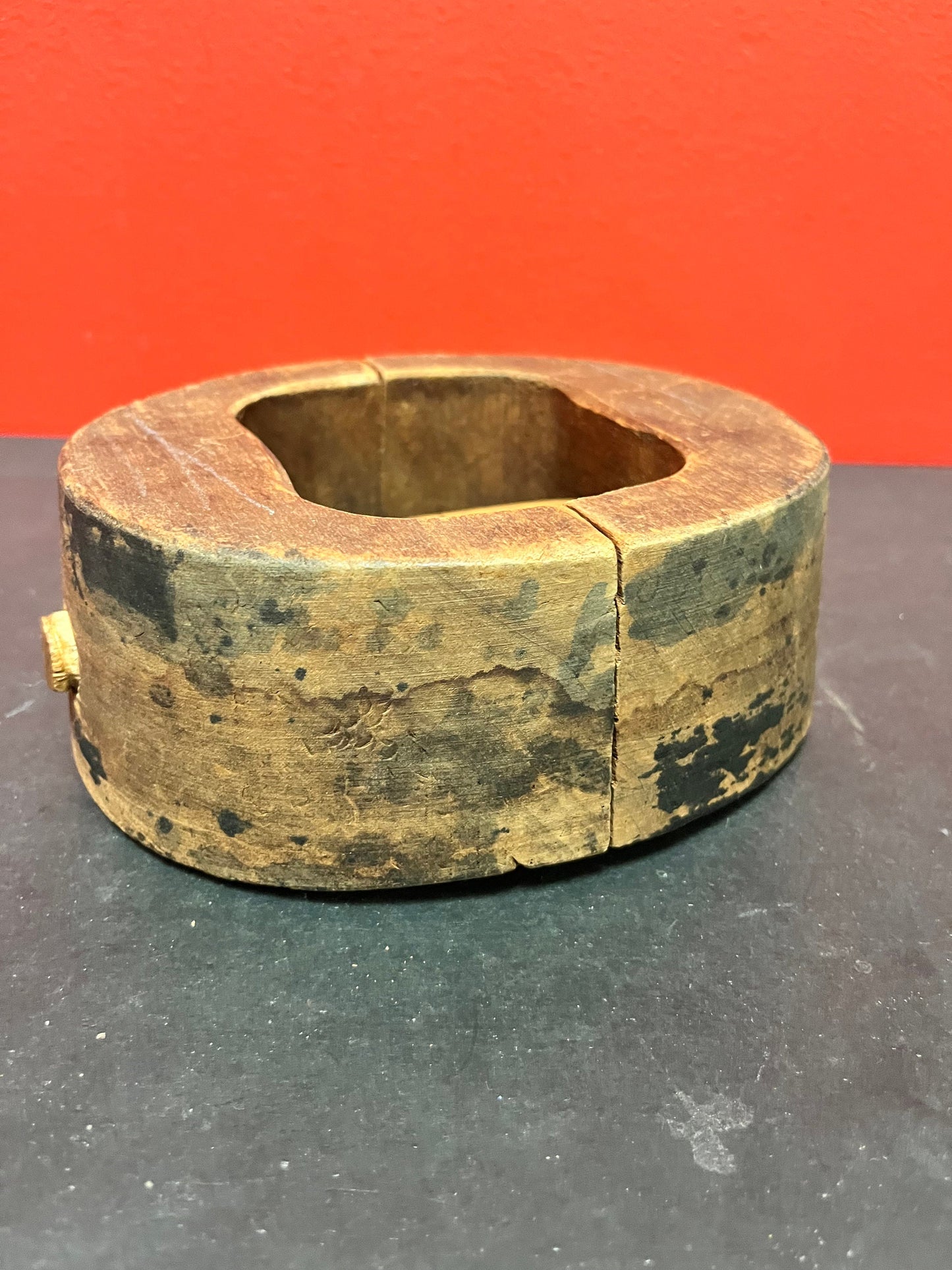 A Lovely antique 7 x 6 x 3 high wooden hat stretcher very unusual and cool good value