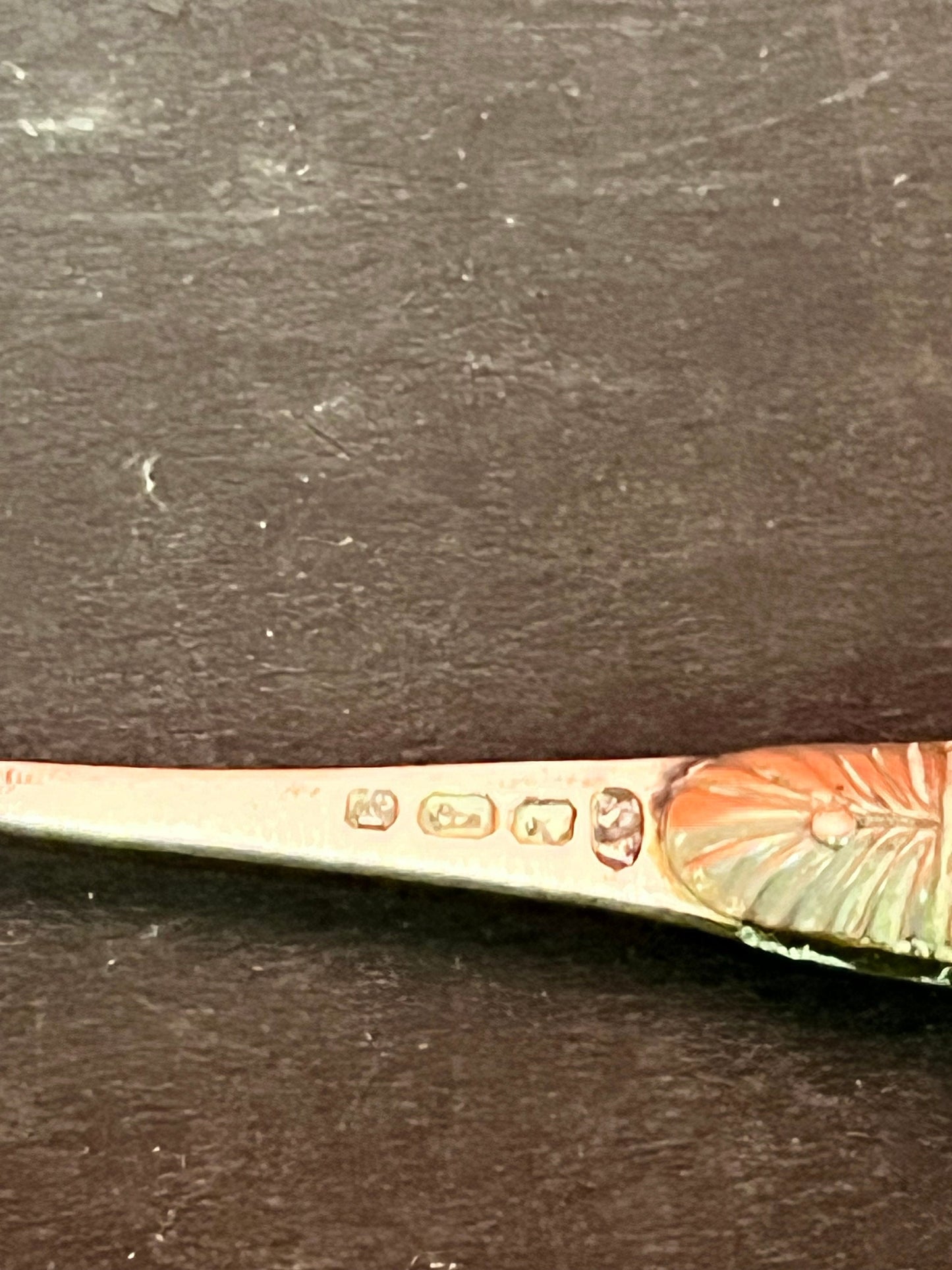 3 inch English sterling and mother of pearl button hook wonderful condition