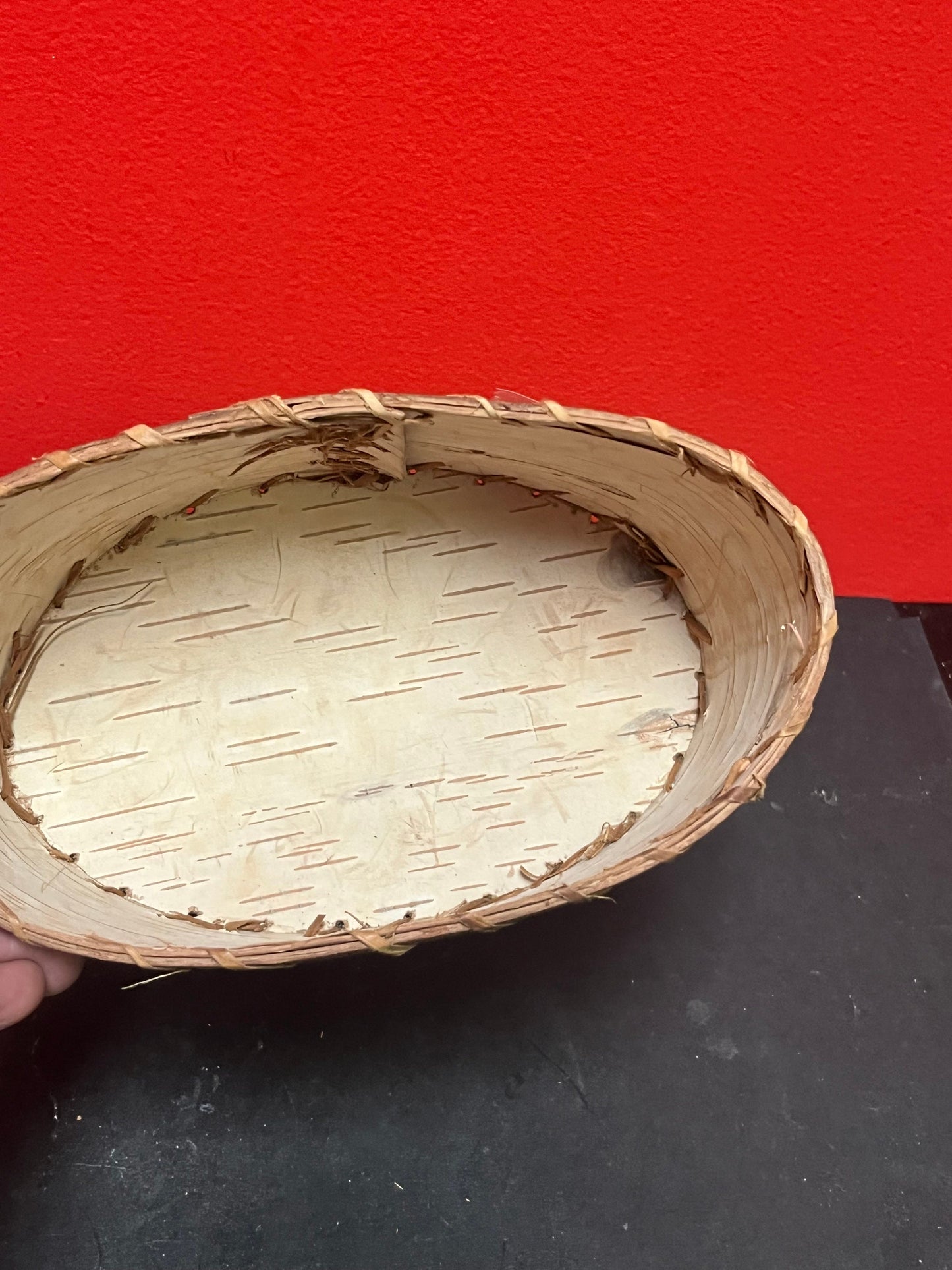 Lovely 8 x 5 x 4 high eastern Canadian cedar  bark open box  nice quality and good value