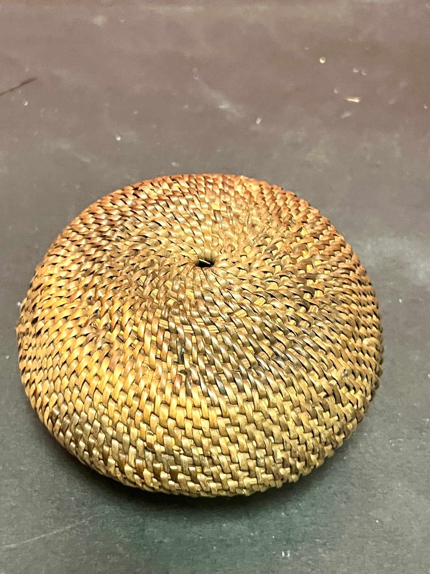 Small 2 x 2 antique unique indigenous first nations Canadian basket great value