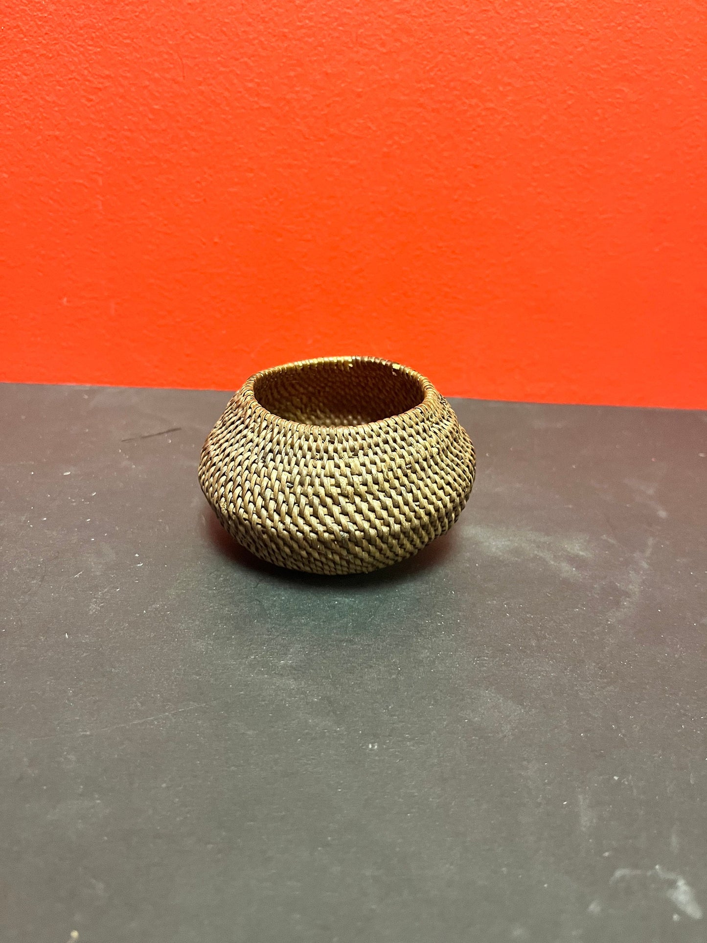 Small 2 x 2 antique unique indigenous first nations Canadian basket great value