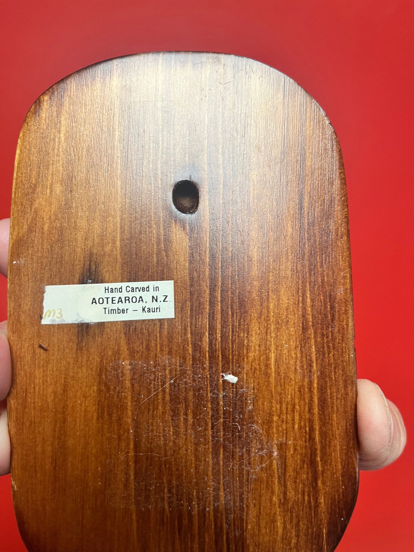 Lovely vintage 7 inch long New Zealand Maori mask plaque lovely detail and quality