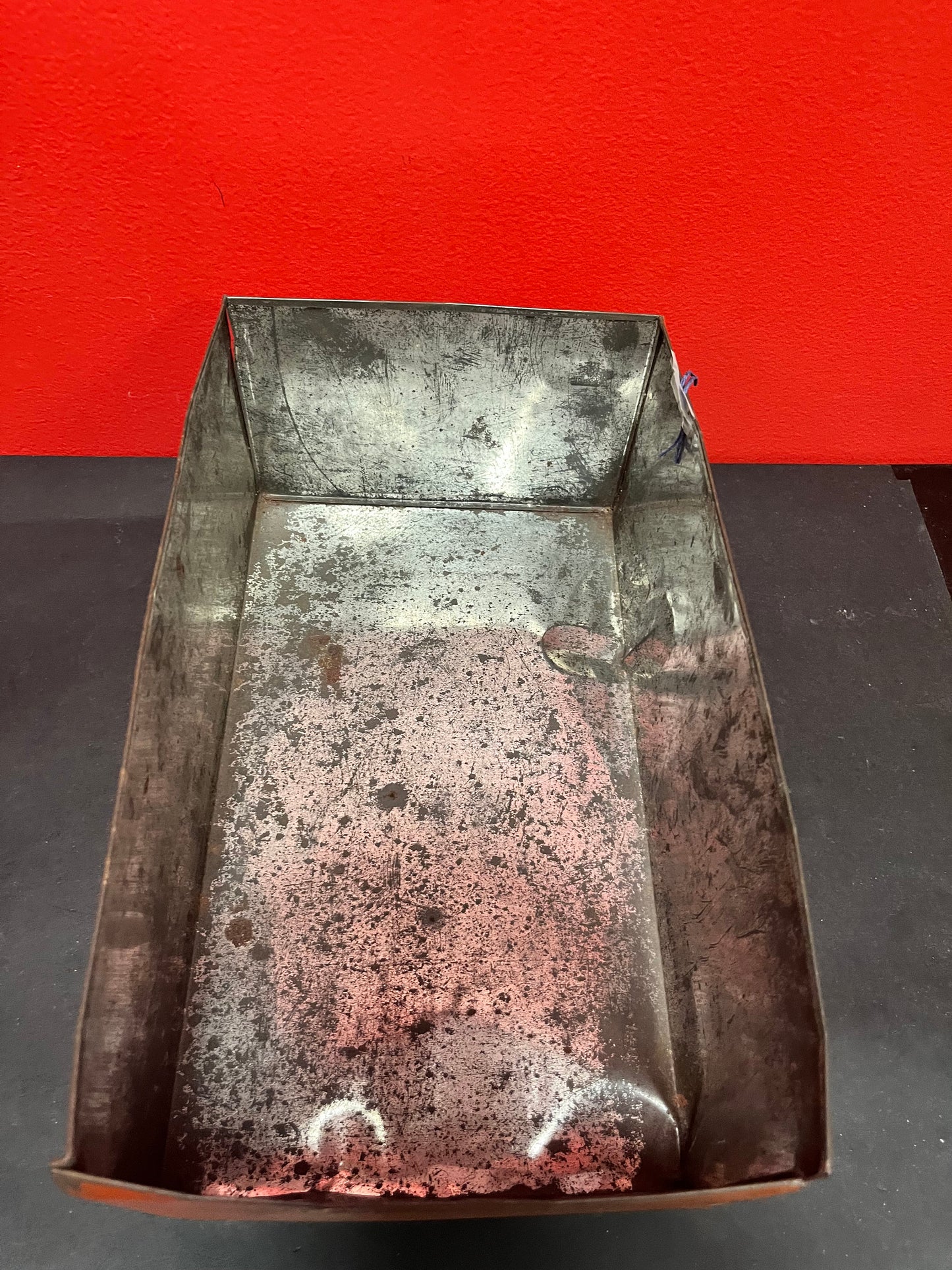Amazing 12 x 7 x 5 high Japanese propaganda tin box - as is very cool