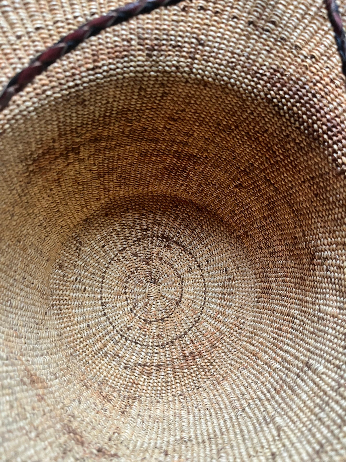 A Stunning antique 17 inch long (8 inch long inside ) traditional indigenous, first nations, Canadian whaling hat intense history