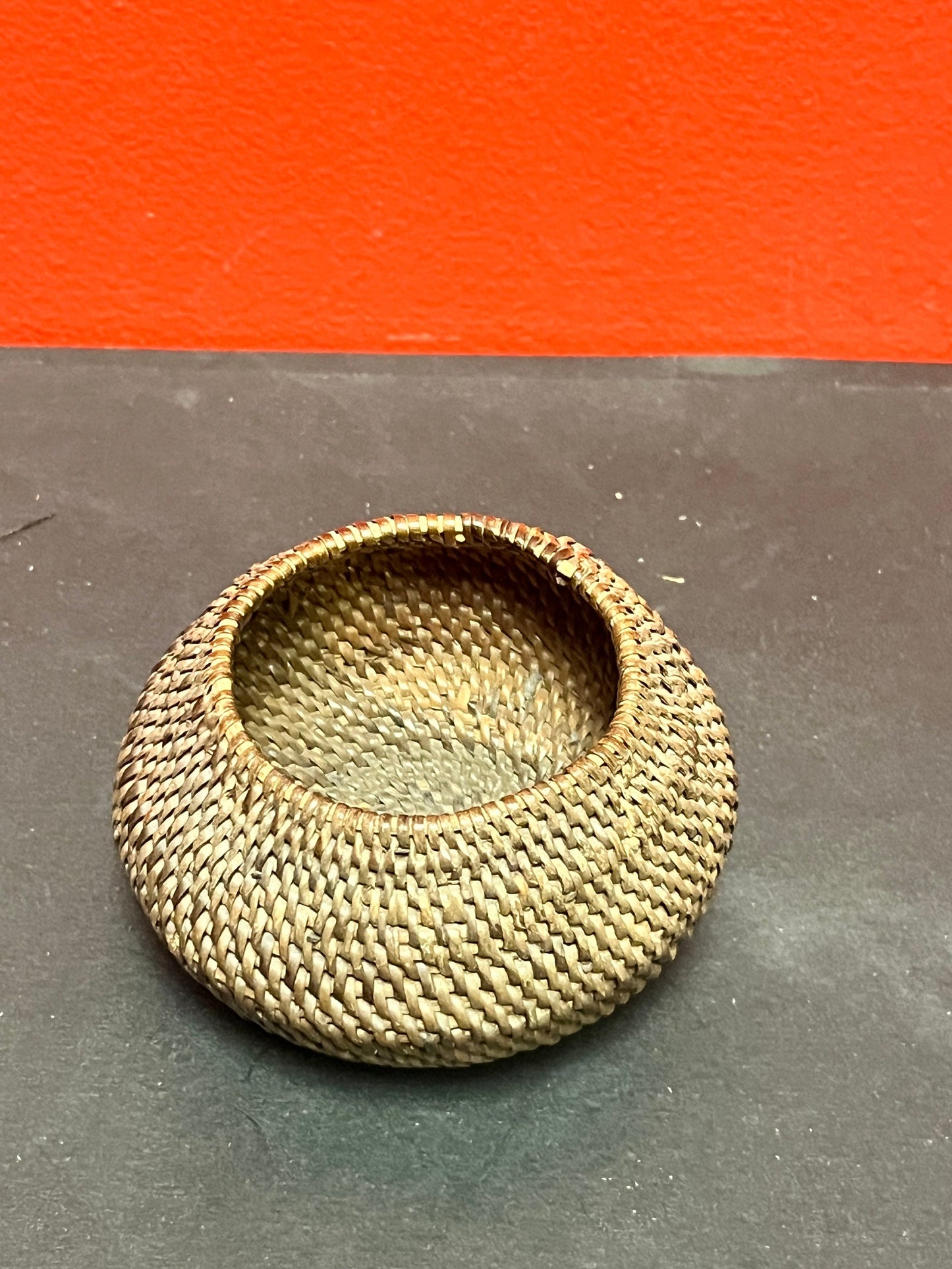 Small 2 x 2 antique unique indigenous first nations Canadian basket great value