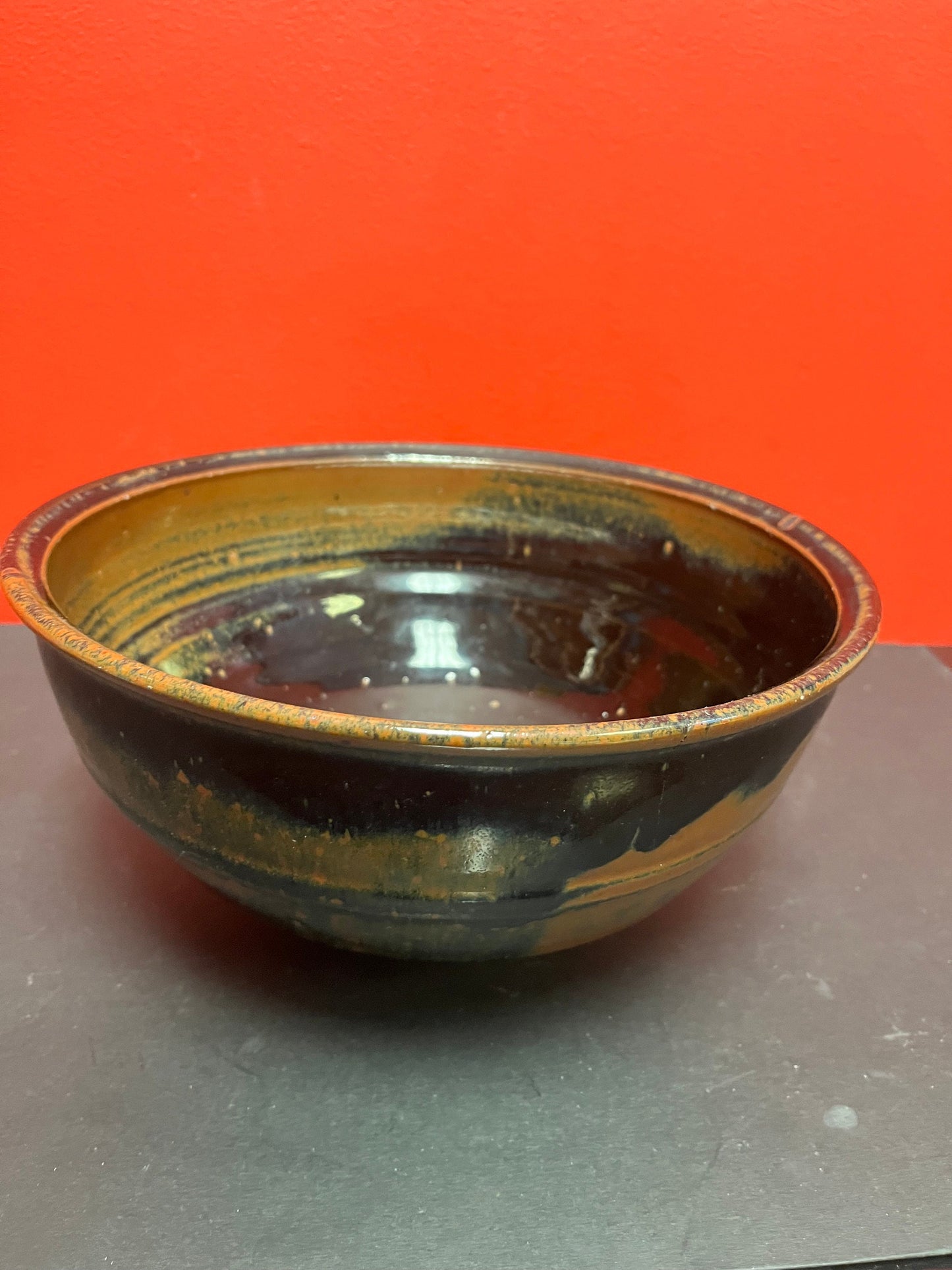 Absolutely massive beautiful 10 x 5 Japanese Canadian authentic signed Wayne Ngan bowl as is