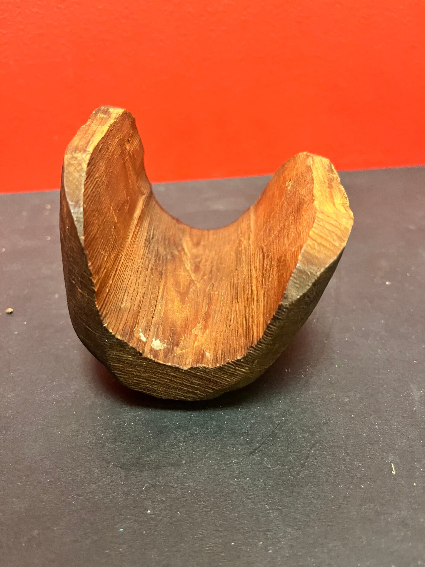 Beautiful indigenous first nations Pacific northwest Coast 5 inch tall cedar mask unsigned with great detail good value