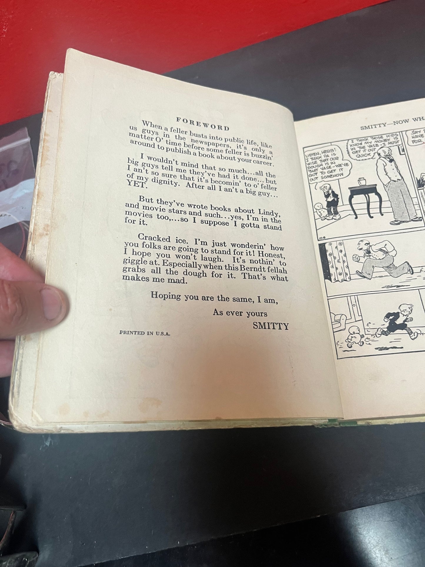 1928 SMITTY book in rough shape fun read