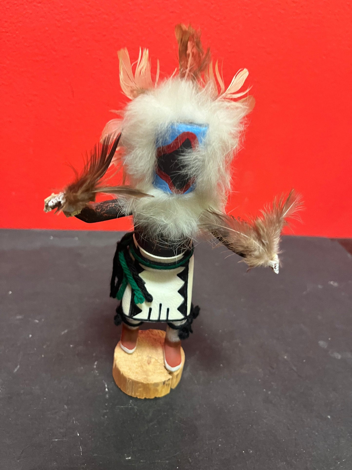 Lovely Unusual signed 8 inch tall Hopi kachina doll  great value