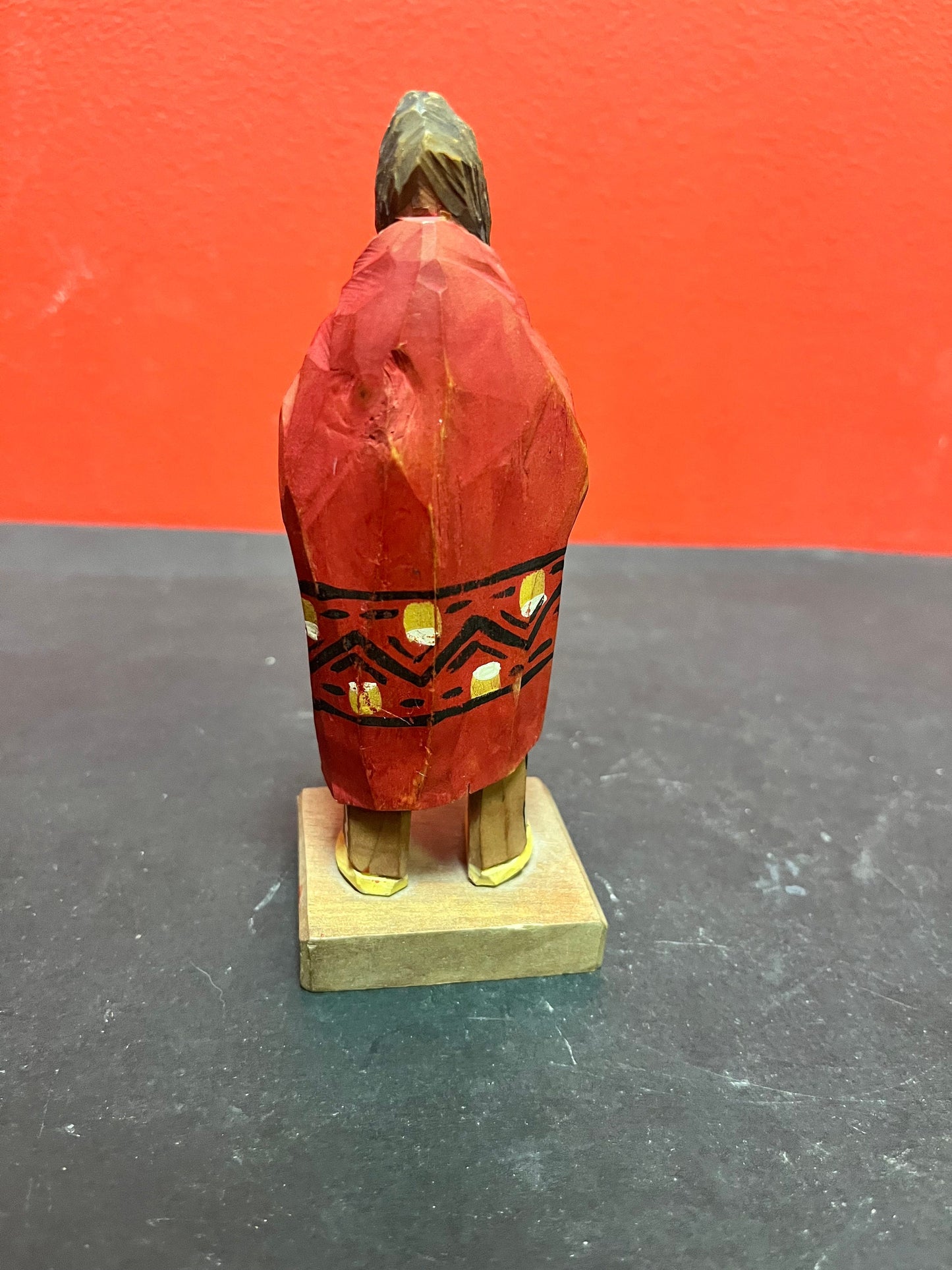 Rare 6 inch tall 1930s signed Quebec first nation statue very cool