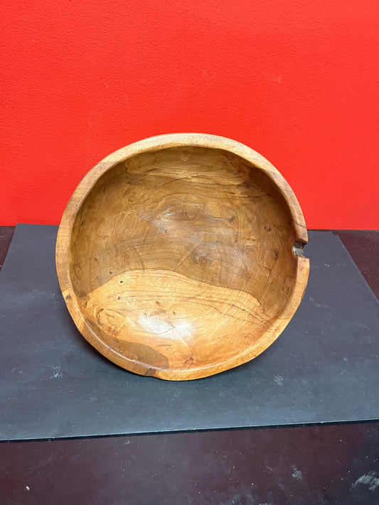 11 x 6“ high exotic wood tripod bowl   wonderful decor or gift