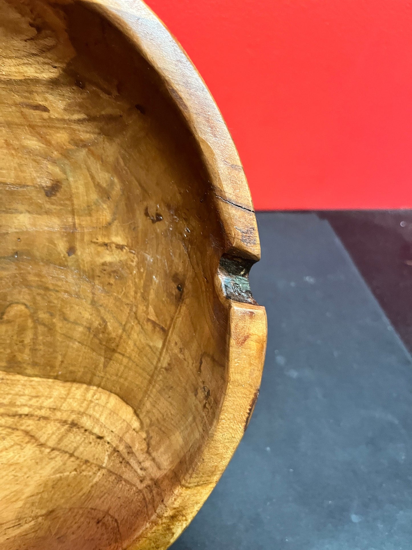 11 x 6“ high exotic wood tripod bowl   wonderful decor or gift