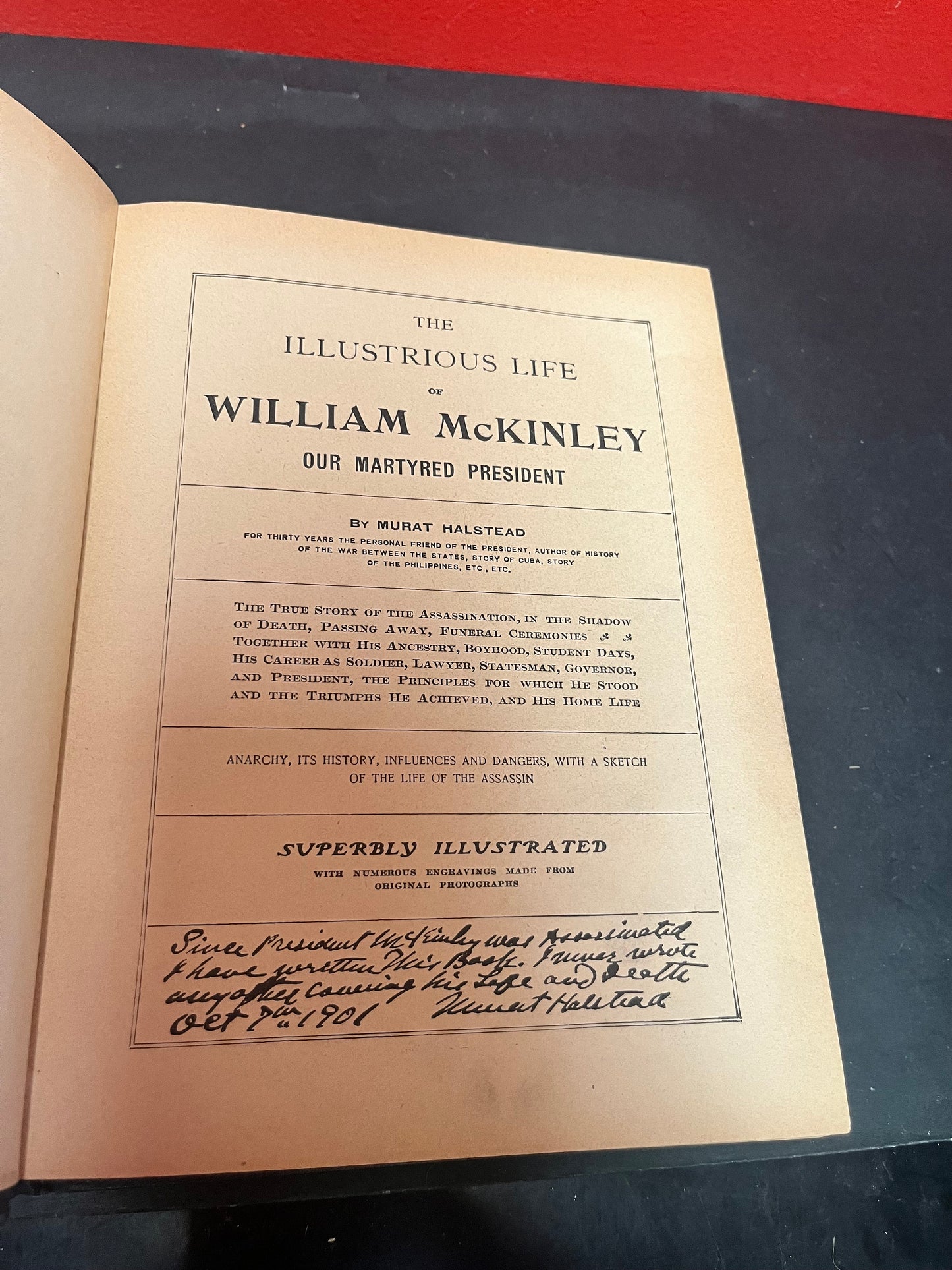 Industrious life of William McKinley our martyred President Fair to good condition 1901- First edition American political history