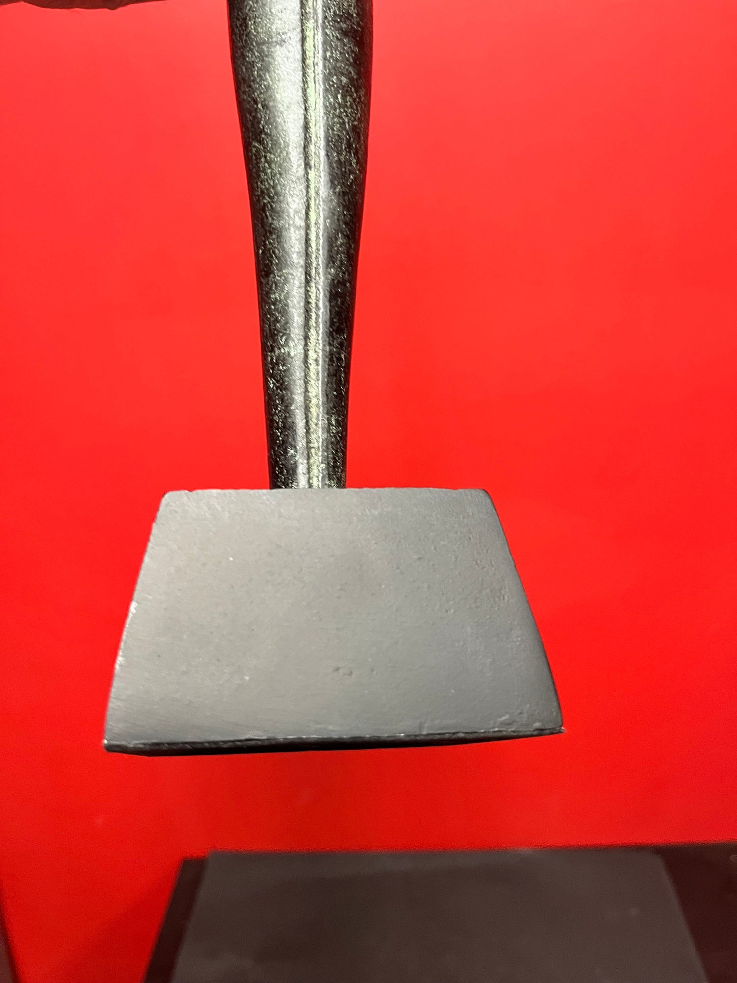 Beautiful 25 inch tall bronze antelope statue - super cool Patina   such great imagery  best gift