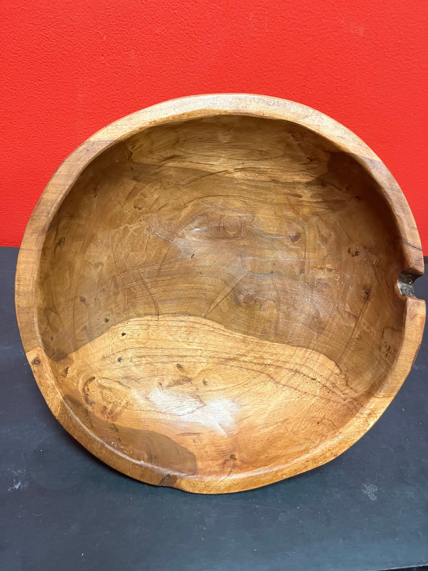 11 x 6“ high exotic wood tripod bowl   wonderful decor or gift