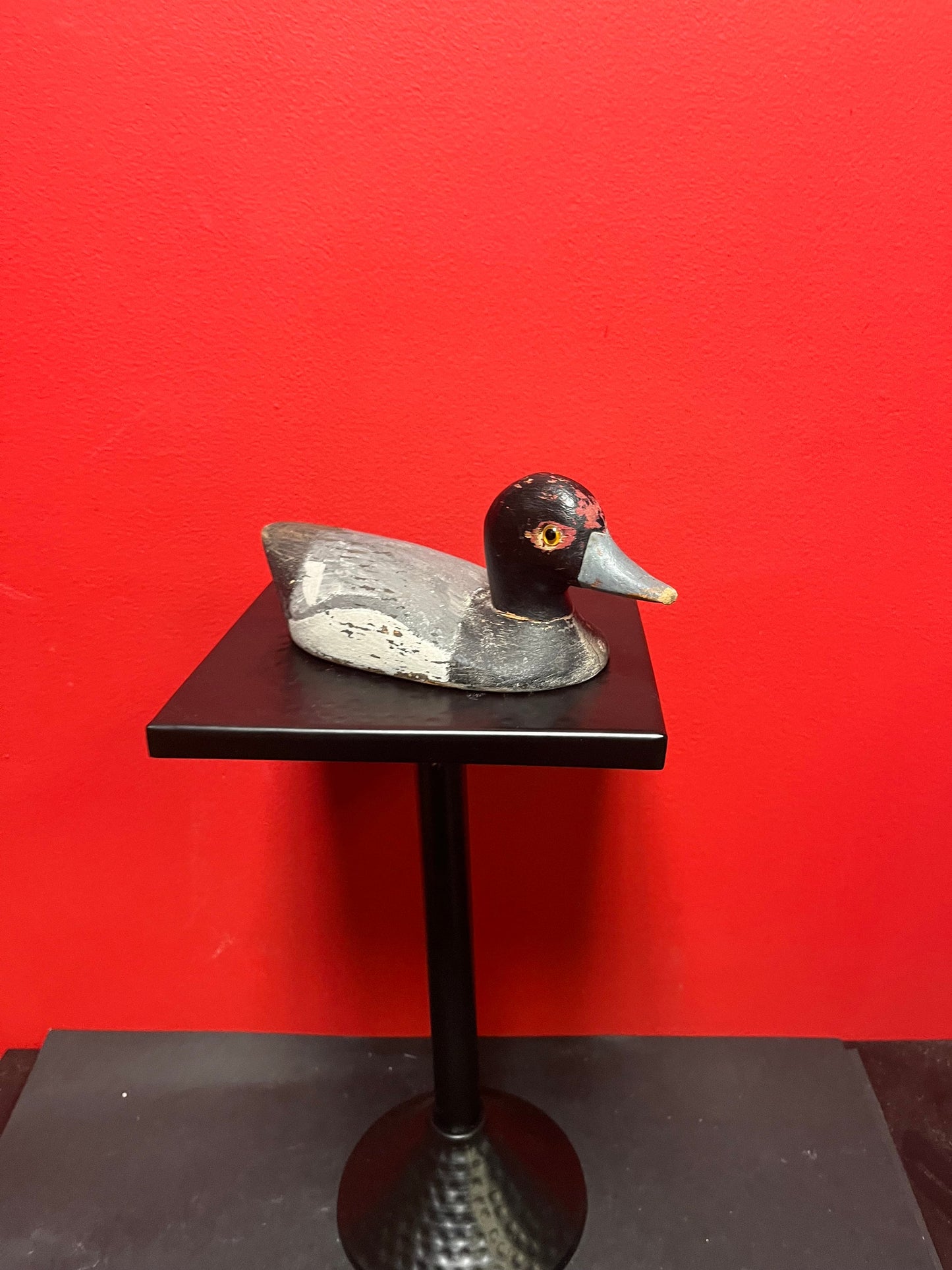 Wonderful 8 inch long antique Canadian salesman sample duck decoy   Very rare and very cool  great value