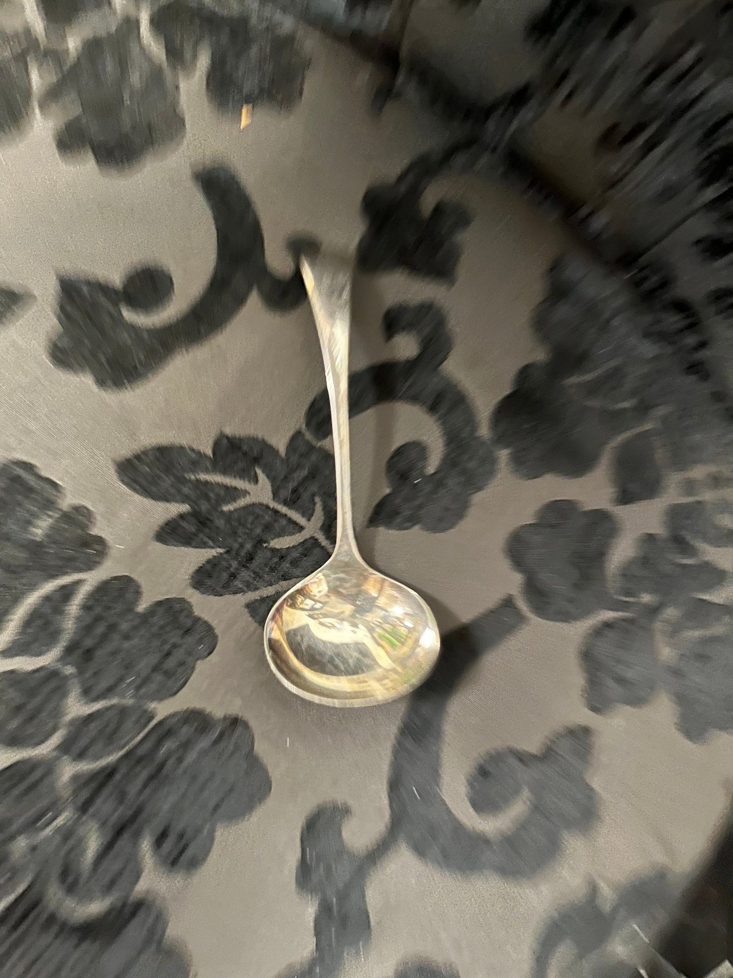 7 inch long, antique silver plated ladle Nice condition