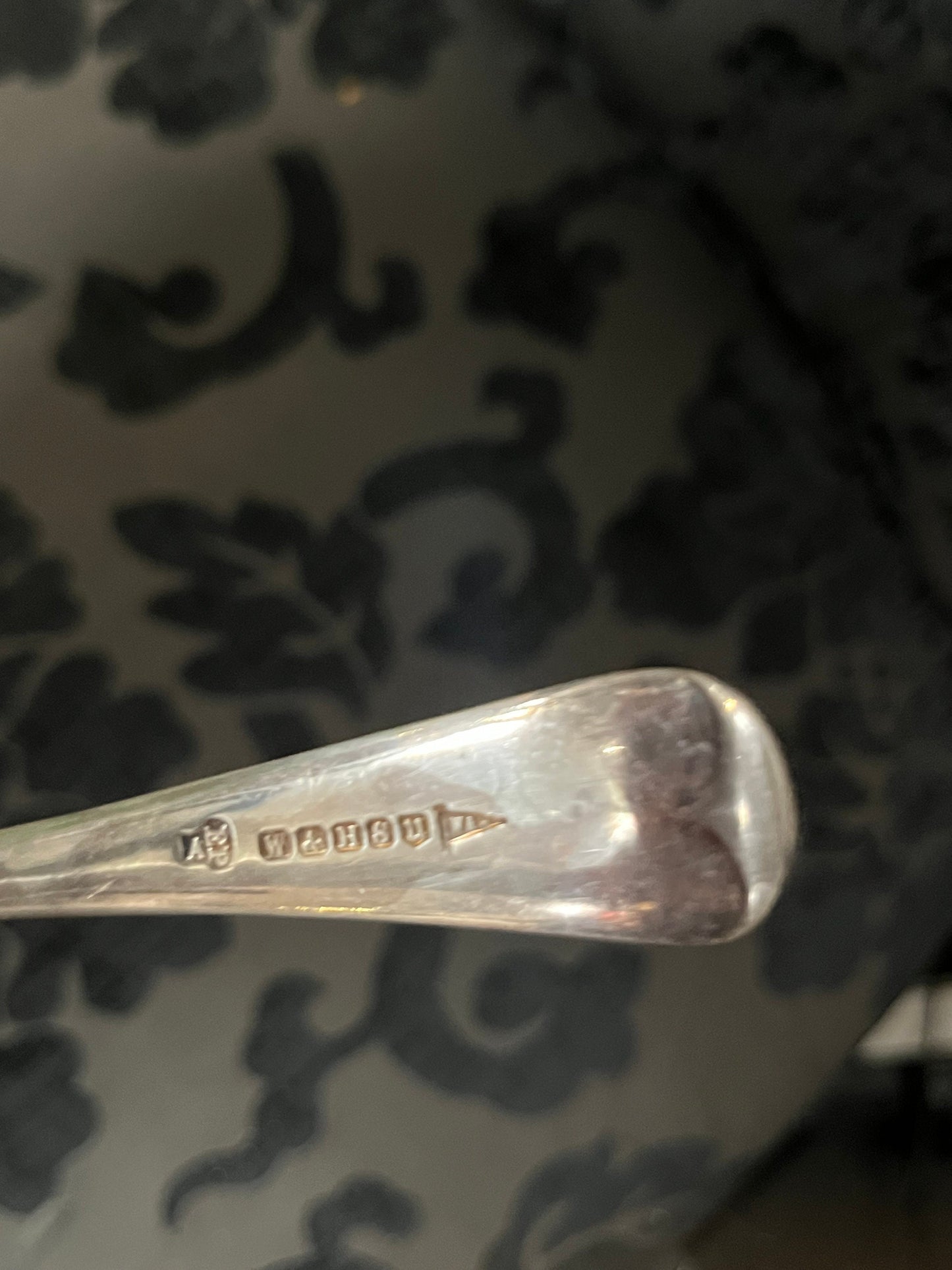 7 inch long, antique silver plated ladle Nice condition