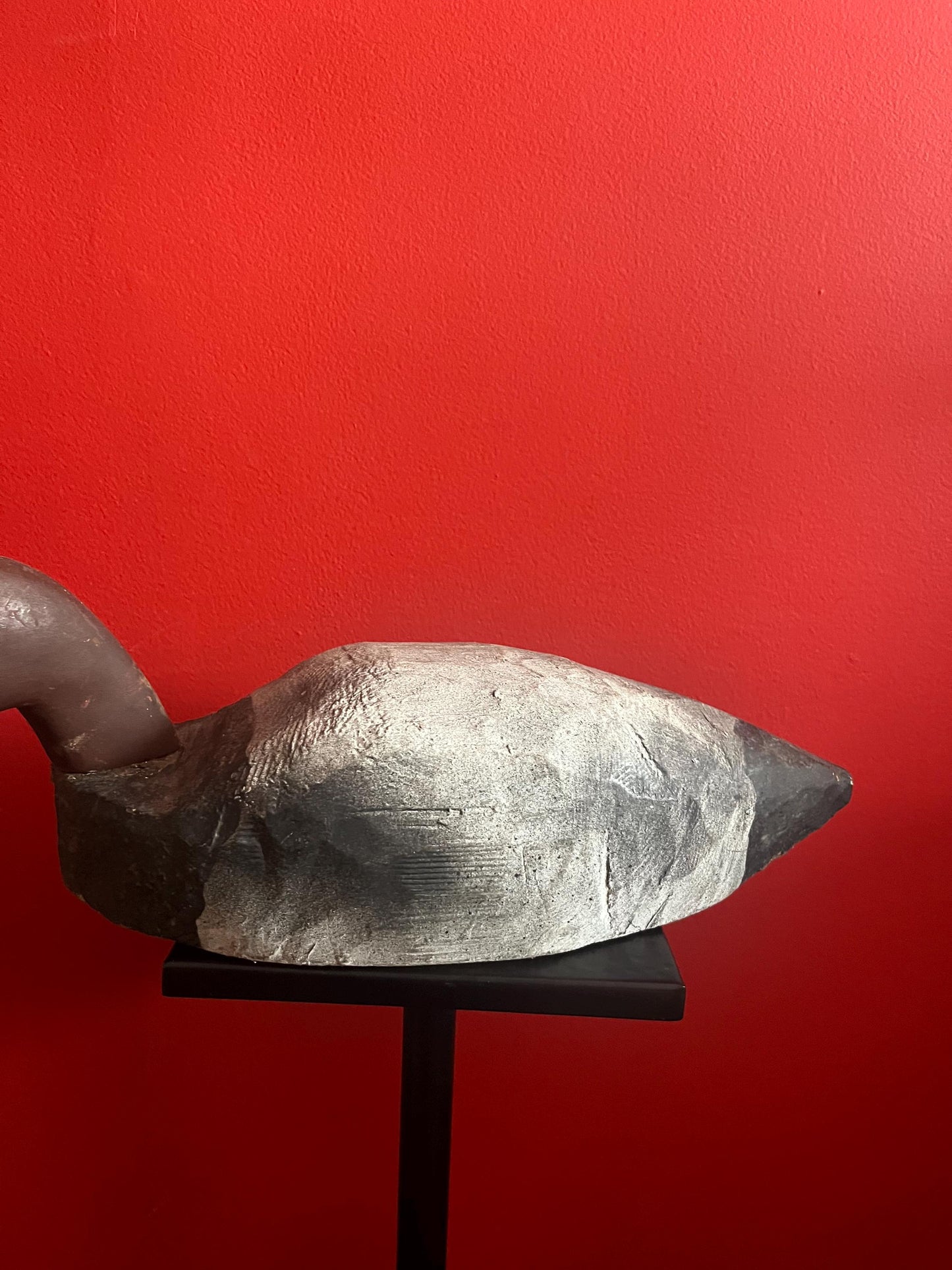 15 x 6 inch tall antique Canadian duck decoy great patina good value