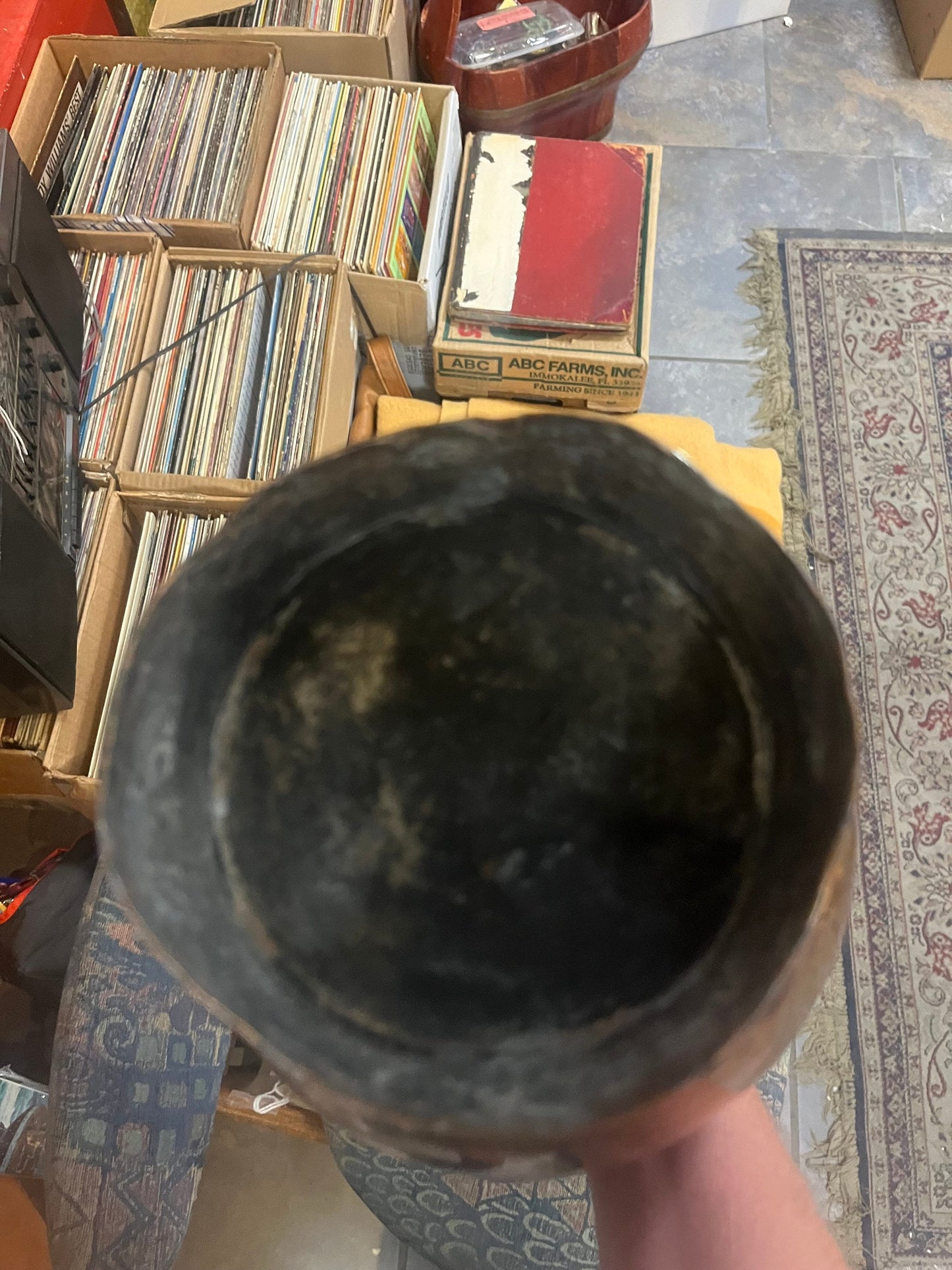 Stunning antique Persian copper 19 inch high by 9 inches wide ewer wonderful age and patina wow