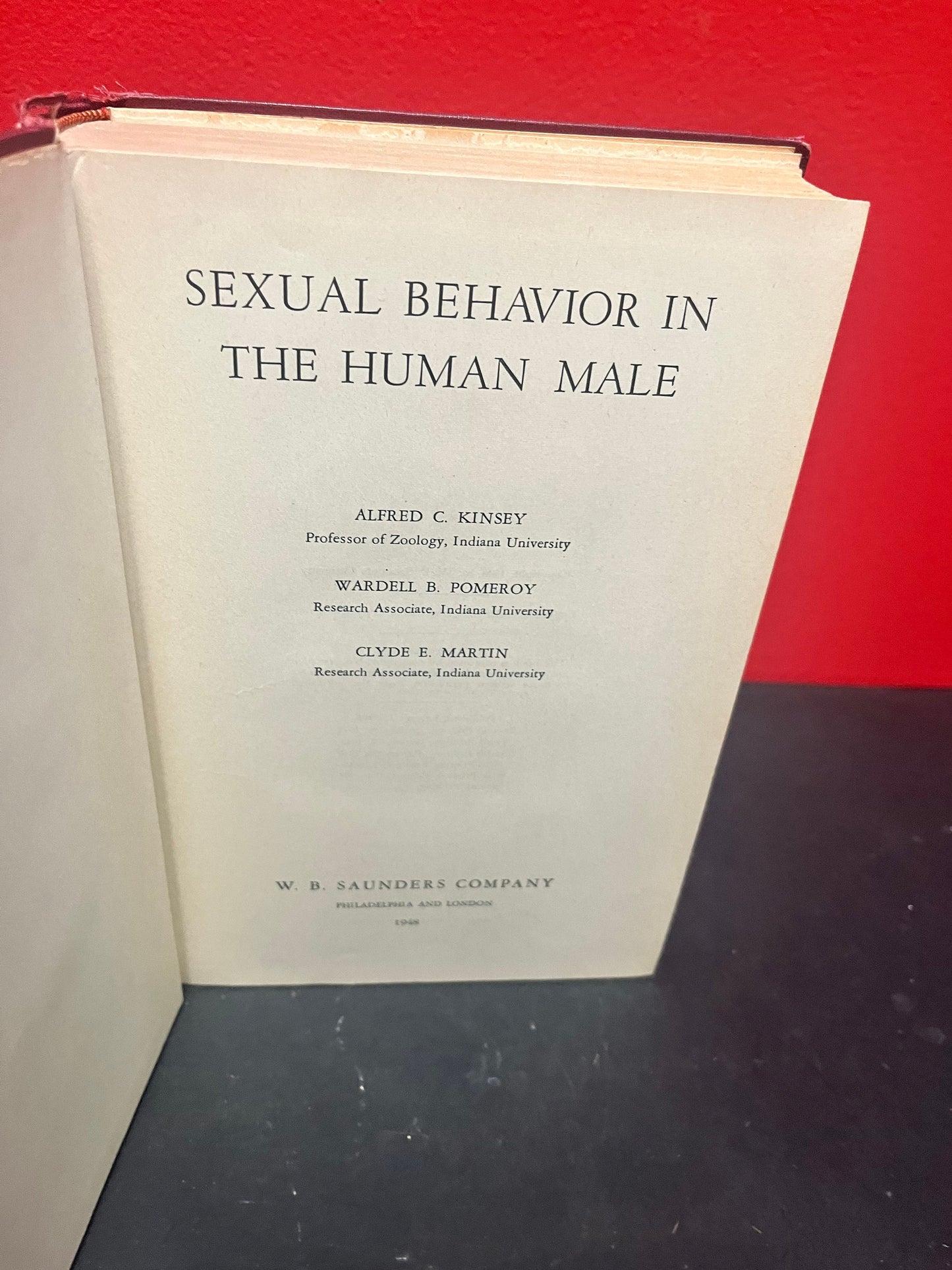 Sexual behaviour in the human male book 1948 804 pages good condition - great gift