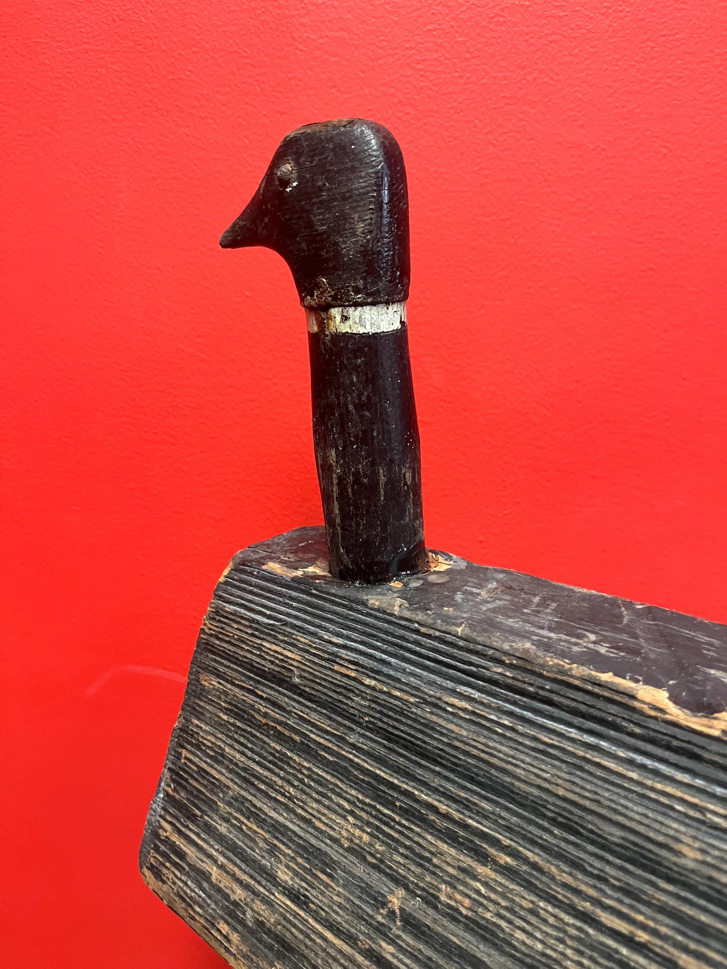 Wow  18 x 11 tall antique rare Canadian Duck decoy  authentic with amazing patina  wow