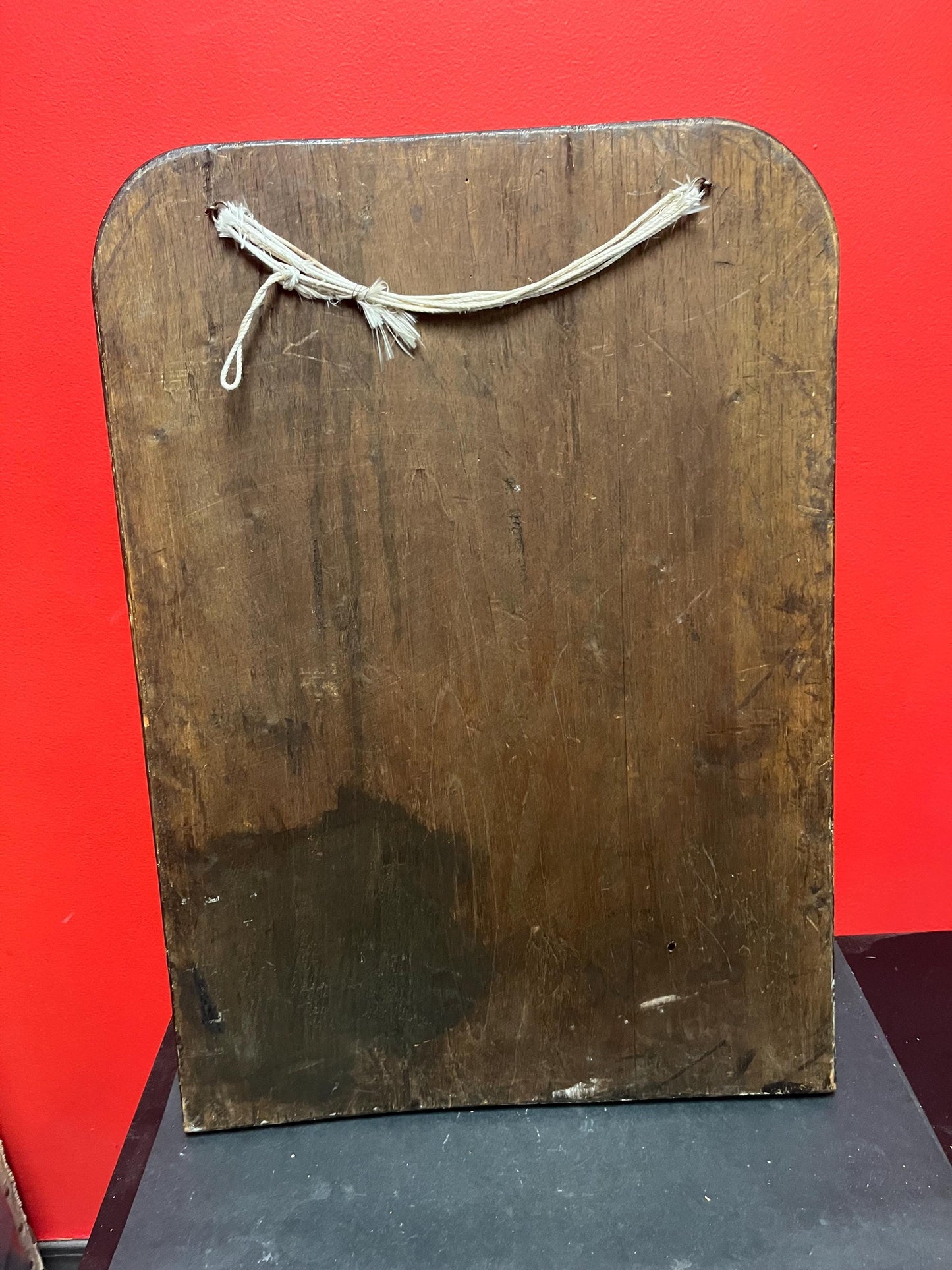 Absolutely fabulous antique African religious 27 x 16 x 1 inch thick plaque wonderful imagery and very unusual African Christianity wow