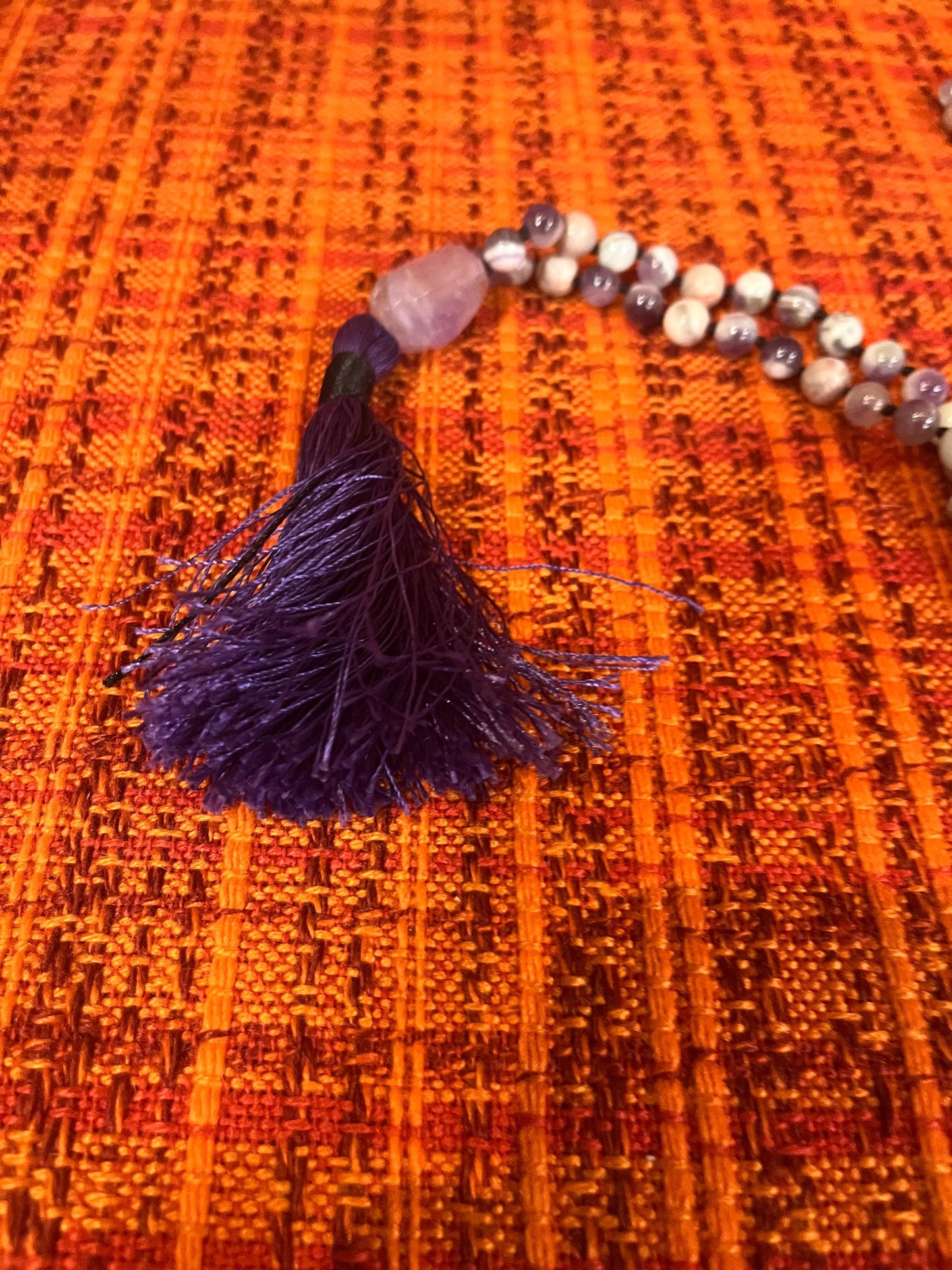 Beautiful amethyst Mala. great gift