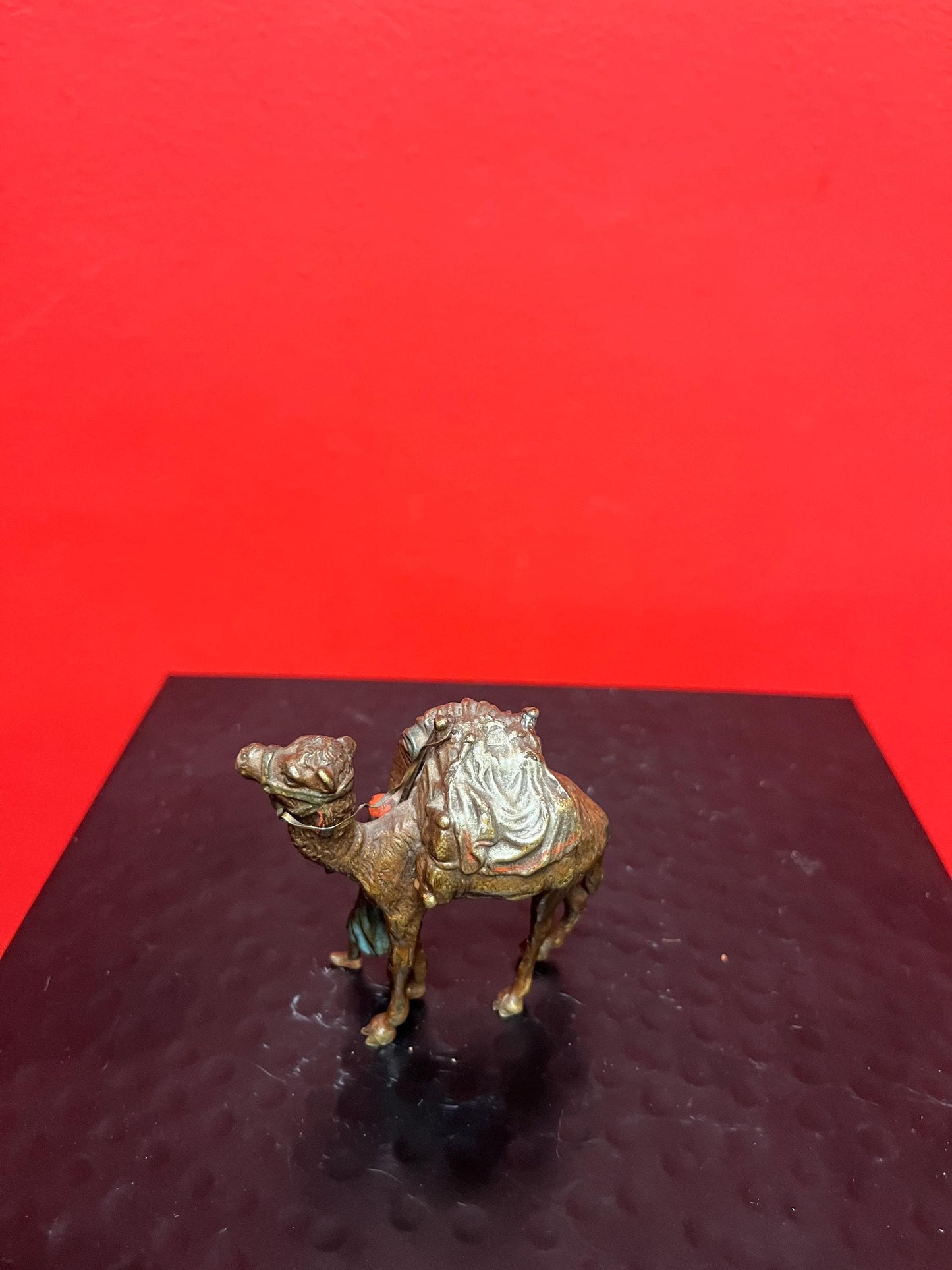 Stunning authentic antique Franz Bergman bronze statue of an Arabic man with camel wonderful condition and patina - wow