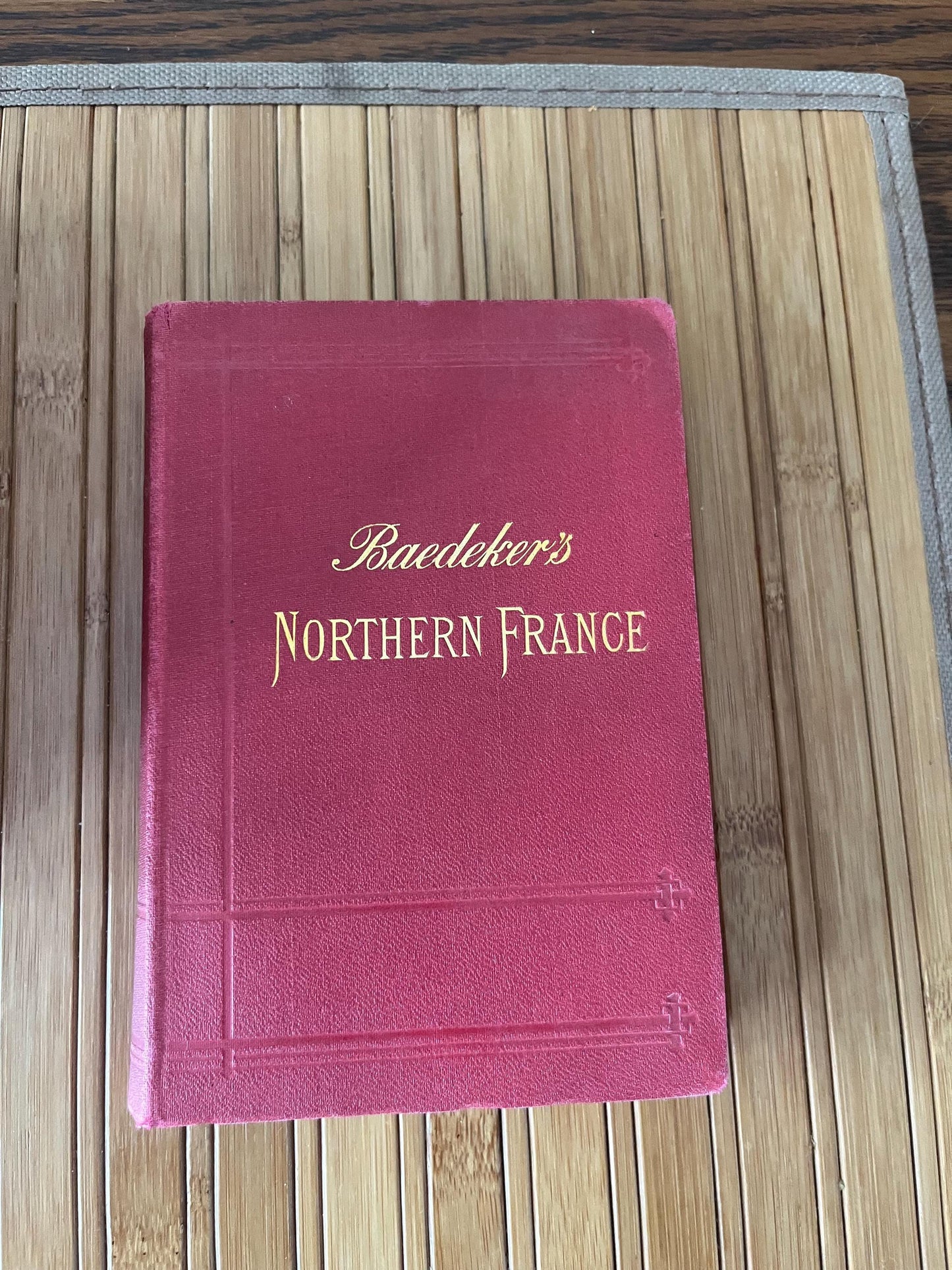 7 Amazing Baedekers Europe travel books with fold out maps good condition - 1899 to 1910 wow