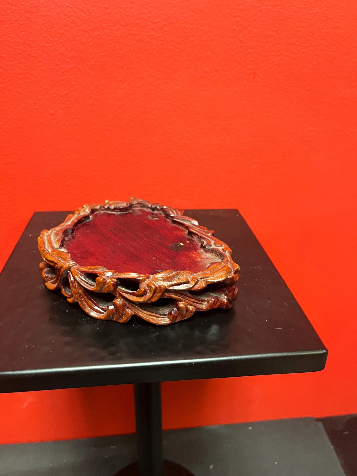 Stunning museum quality 10.5 x 5 wide Chinese jade statue on Rosewood stand From important estate Wonderful detail Amazing value
